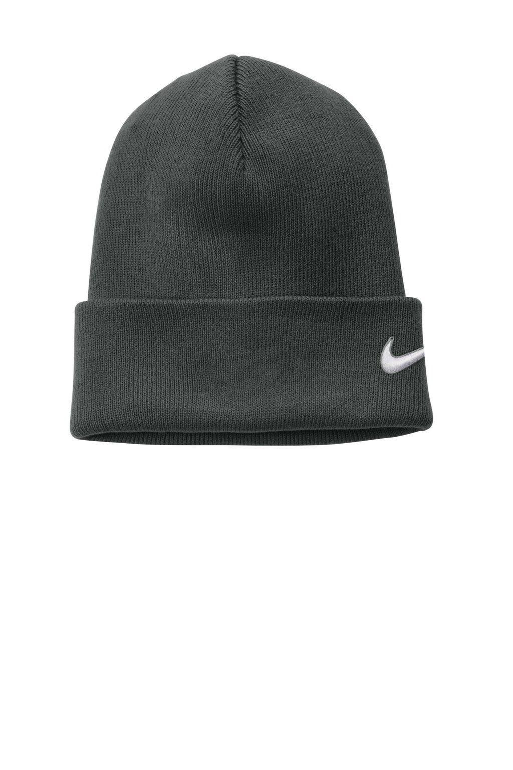 Custom Anthracite Team Cuffed Beanie NKFB6539, personalized by SanCanDo Swag in Argyle, TX