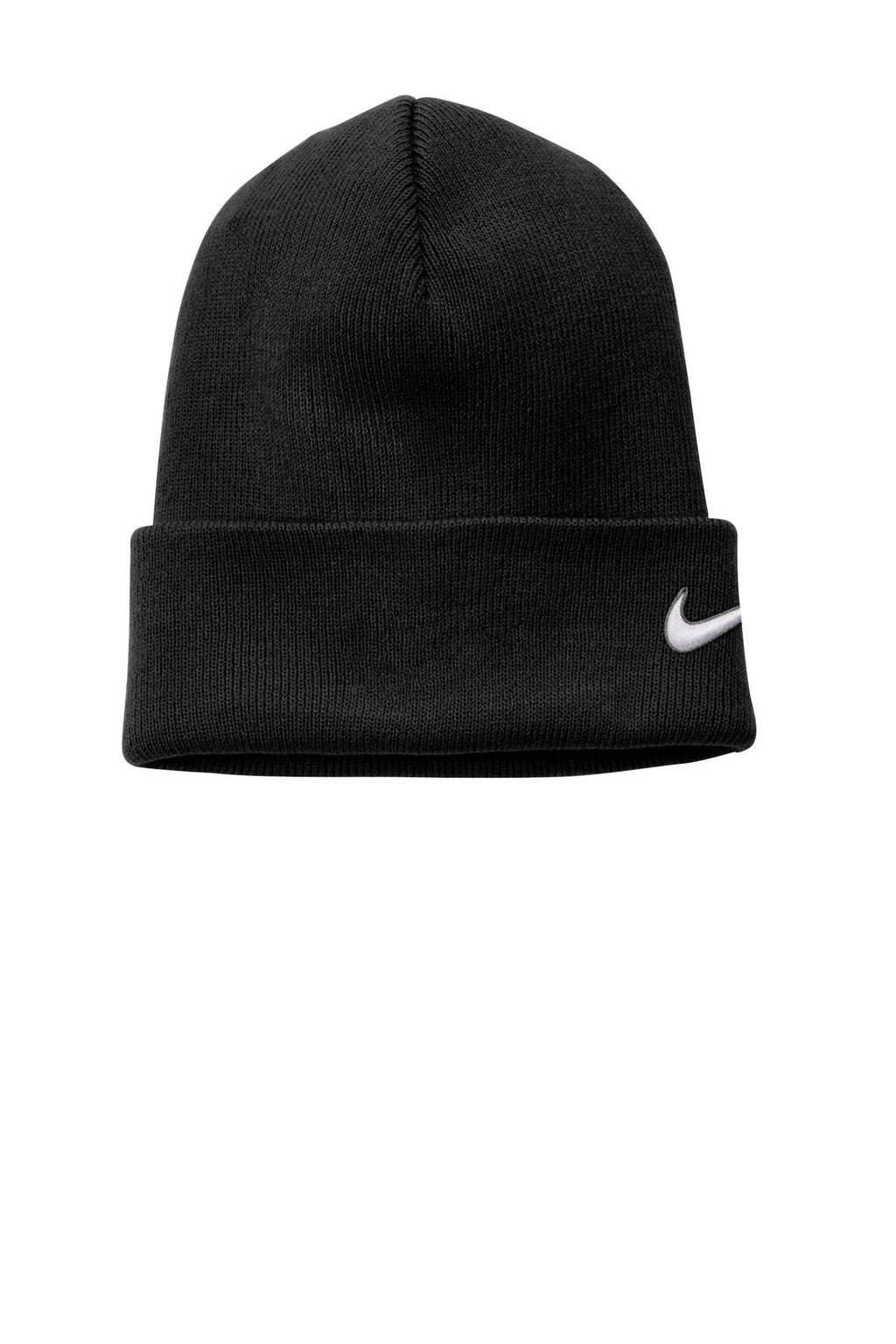 Custom Black Team Cuffed Beanie NKFB6539, personalized by SanCanDo Swag in Argyle, TX