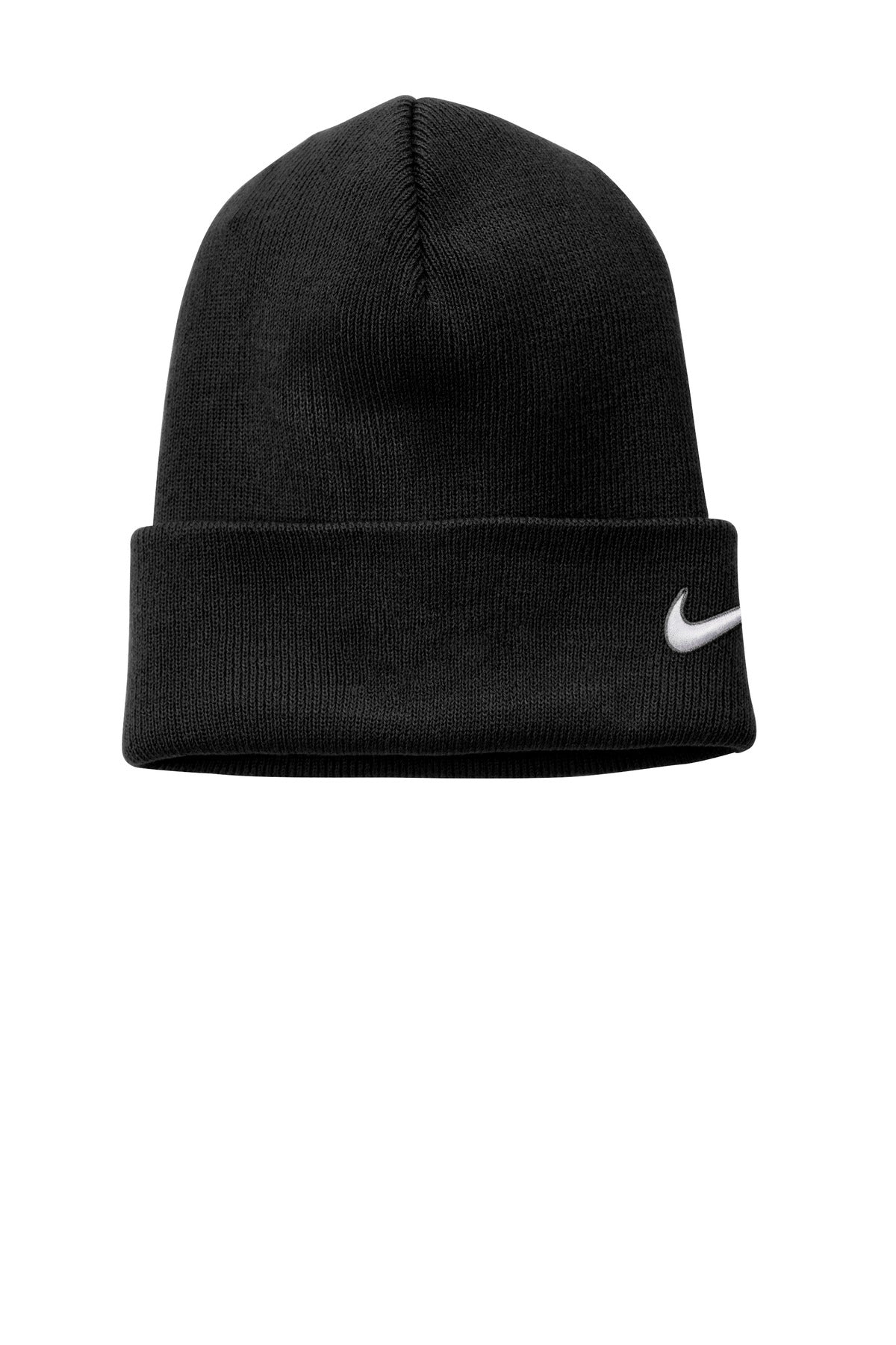 Custom Black Team Cuffed Beanie NKFB6539, personalized by SanCanDo Swag in Argyle, TX