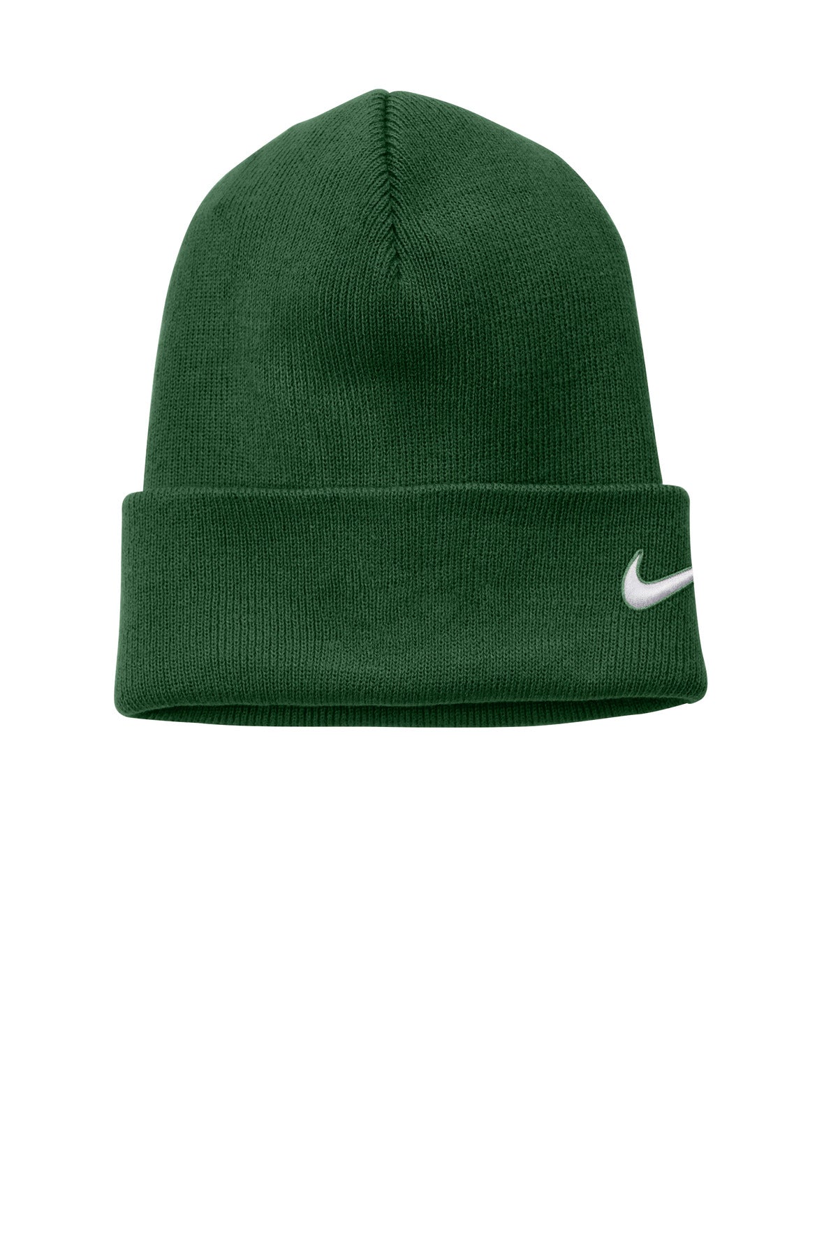 Custom Gorge Green Team Cuffed Beanie NKFB6539, personalized by SanCanDo Swag in Argyle, TX