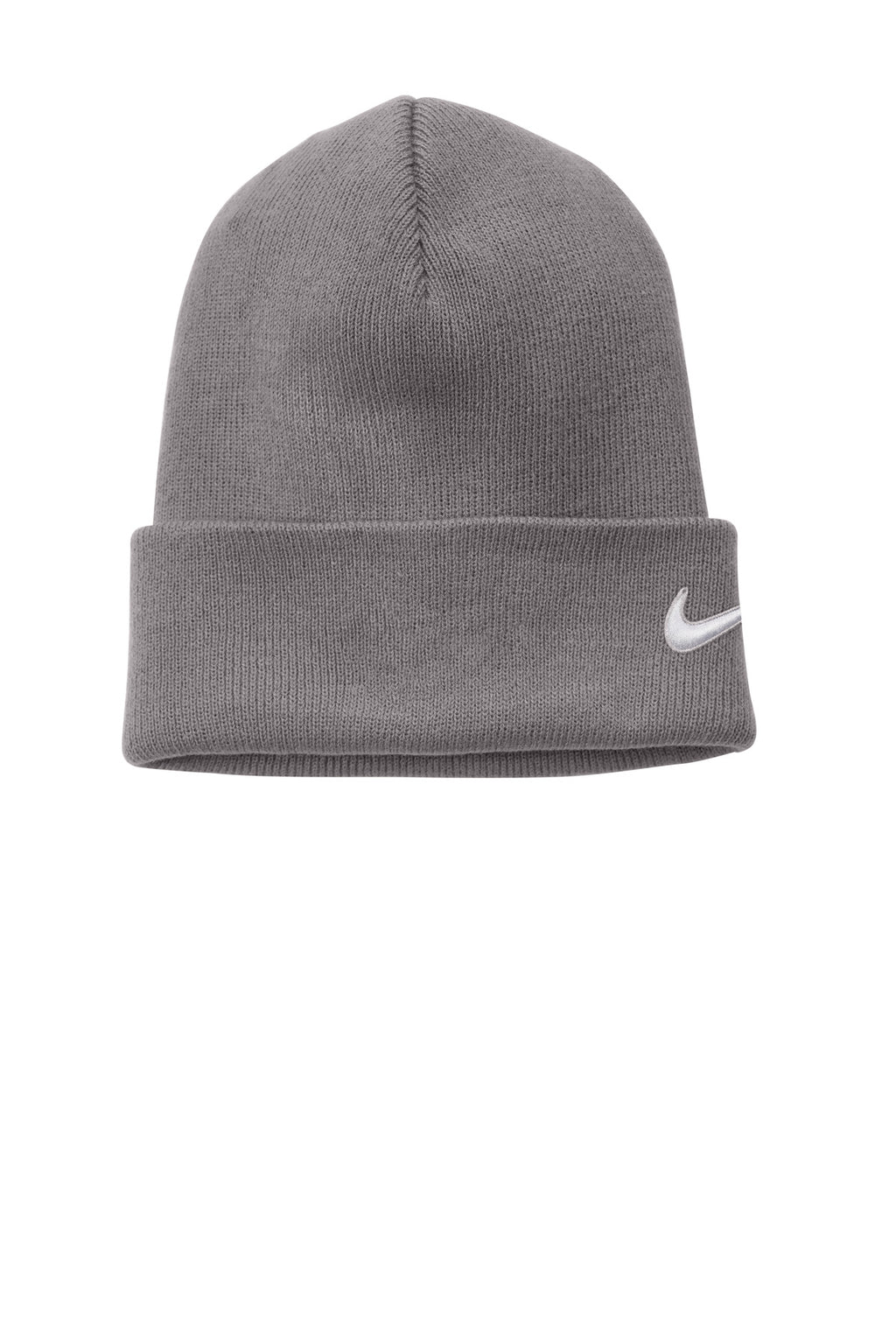 Custom Medium Grey Team Cuffed Beanie NKFB6539, personalized by SanCanDo Swag in Argyle, TX