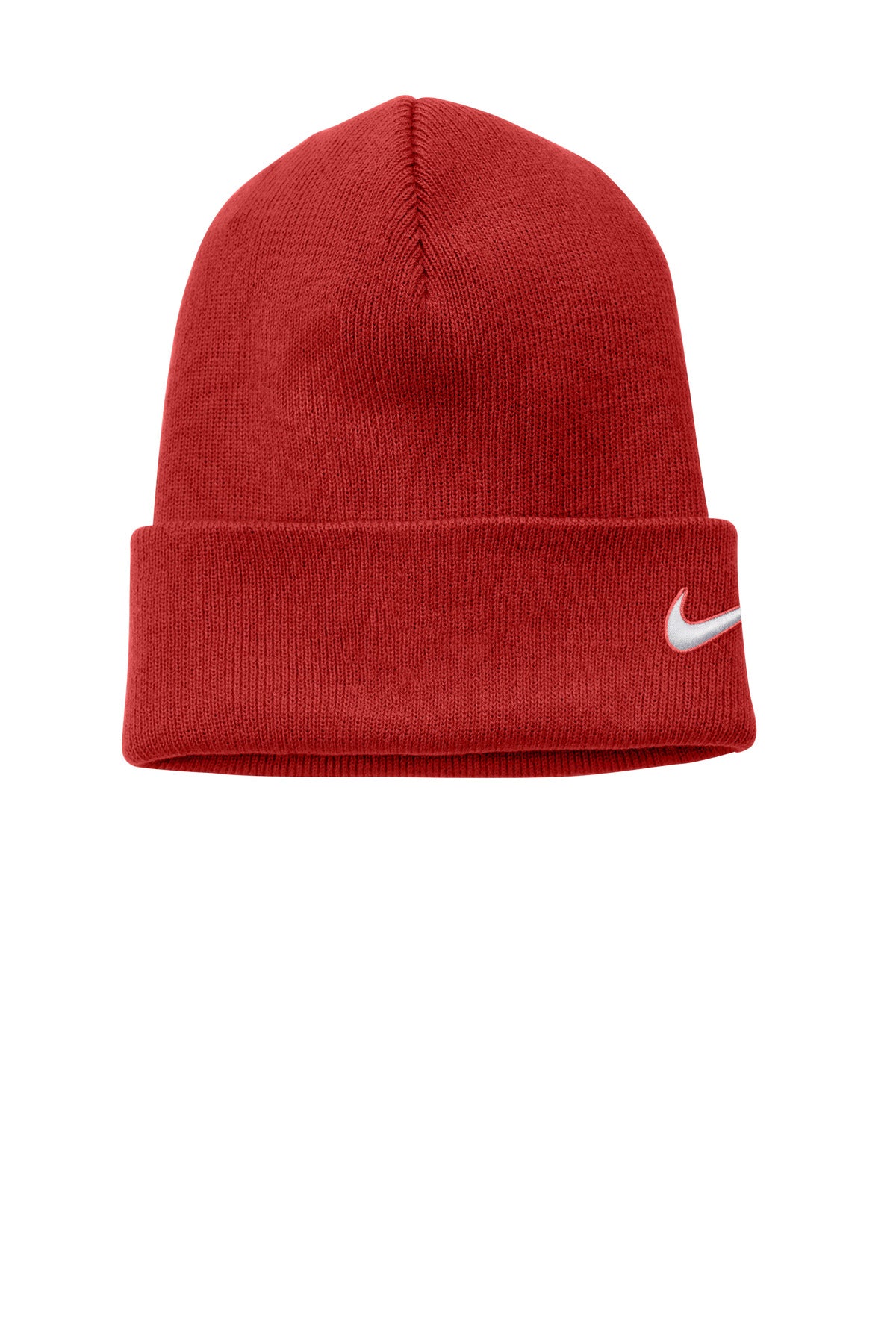 Custom University Red Team Cuffed Beanie NKFB6539, personalized by SanCanDo Swag in Argyle, TX
