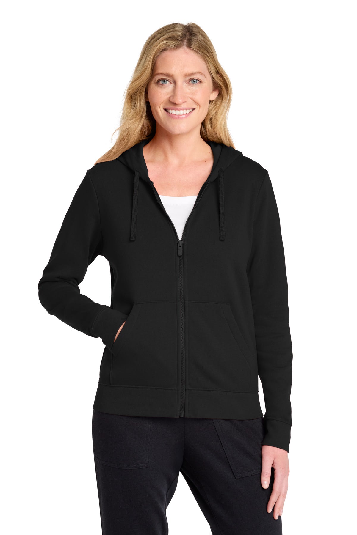 Custom Black Club Fleece Sleeve Swoosh Full-Zip Hoodie NKFD9890, personalized by SanCanDo Swag in Argyle, TX