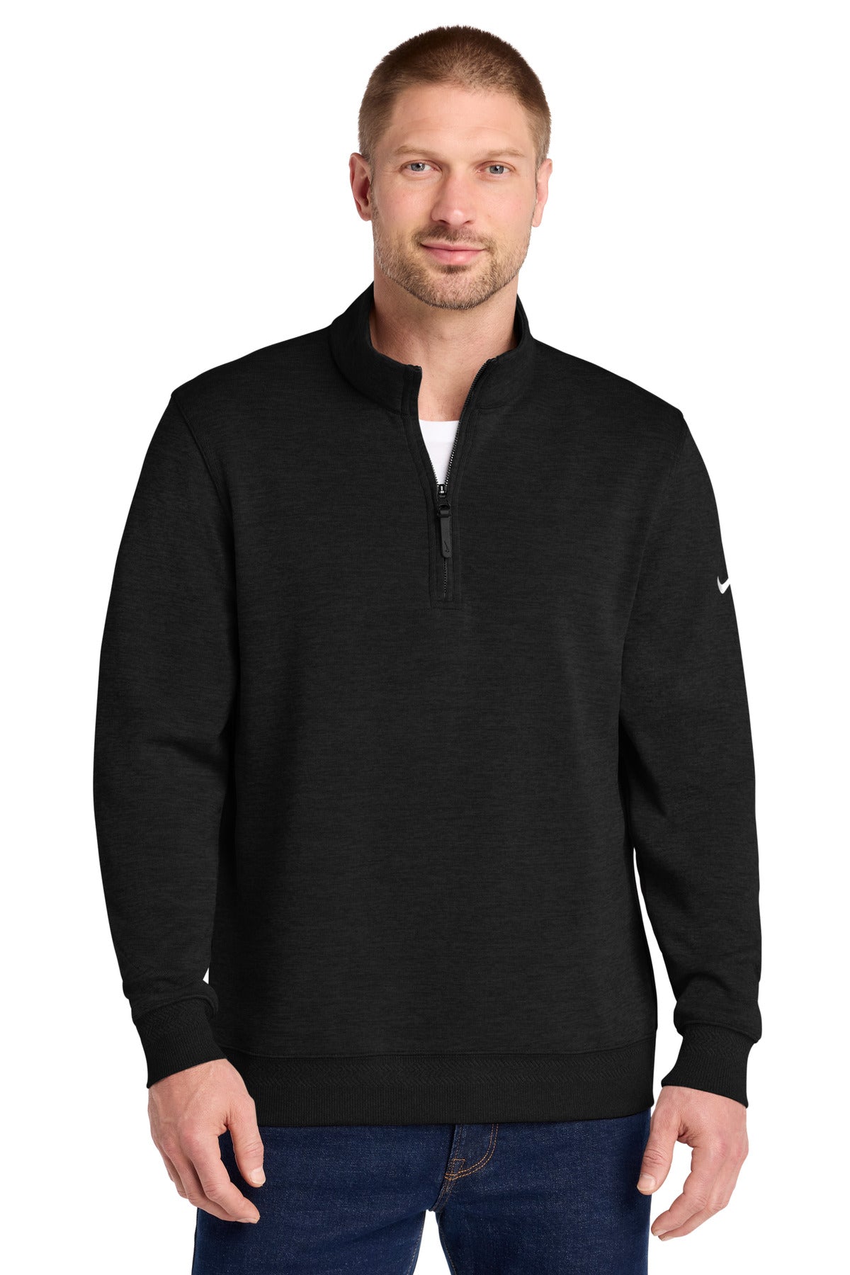 Custom Black Dri-FIT Corporate 1/2-Zip NKFD9892, personalized by SanCanDo Swag in Argyle, TX
