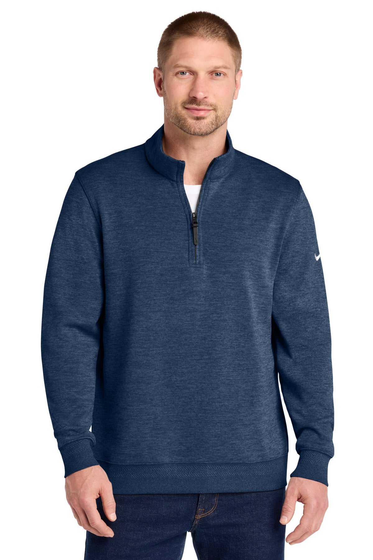 Custom Navy Dri-FIT Corporate 1/2-Zip NKFD9892, personalized by SanCanDo Swag in Argyle, TX