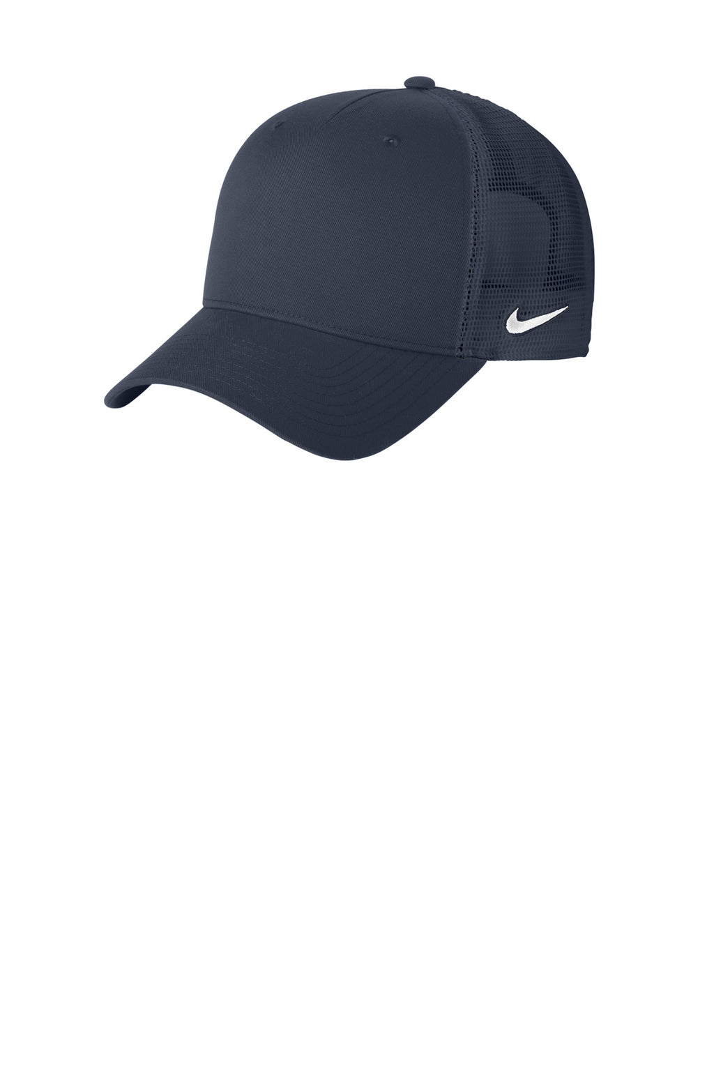 Custom Navy/ Navy Snapback Mesh Trucker Cap NKFN9893, personalized by SanCanDo Swag in Argyle, TX