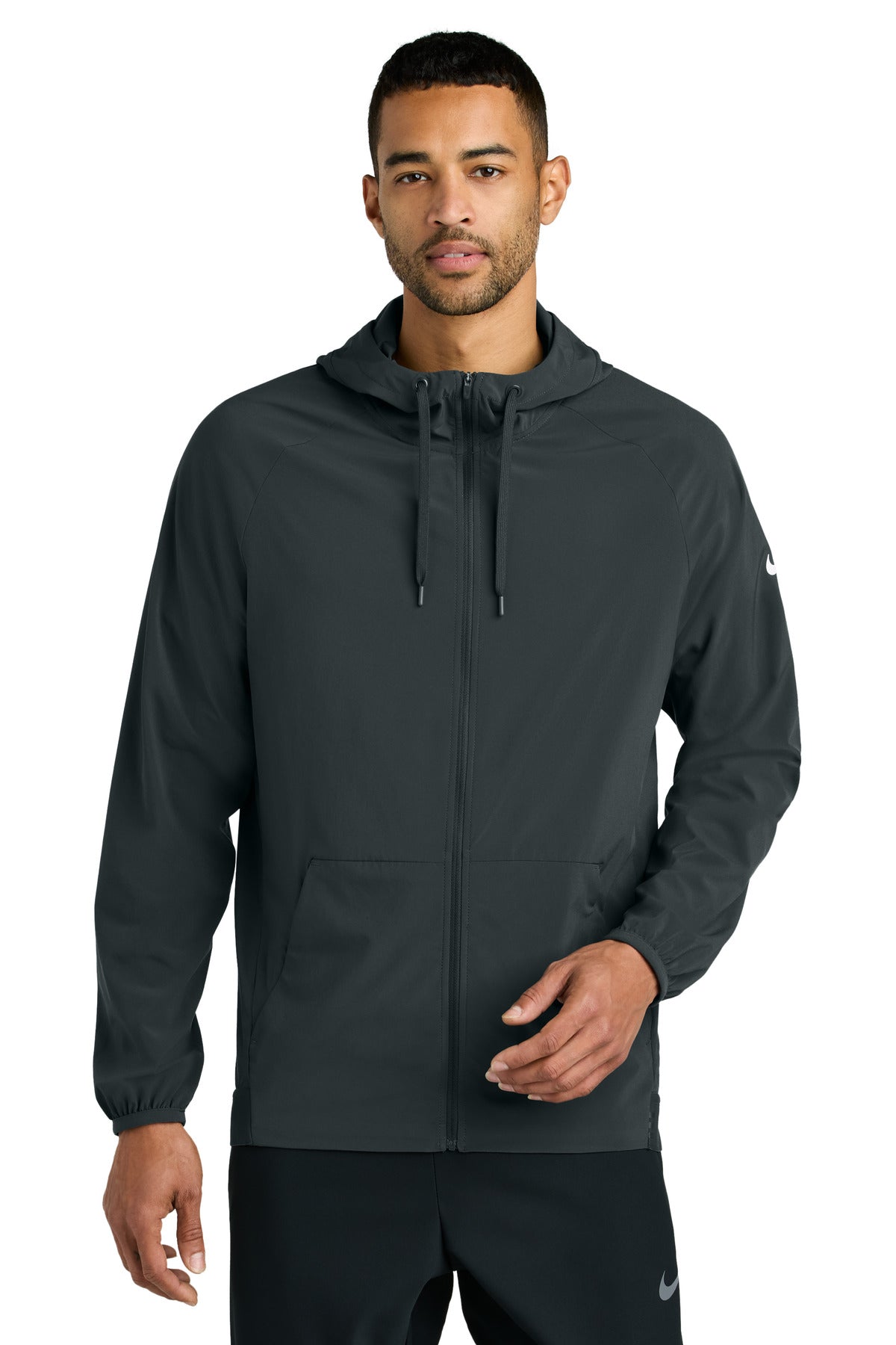Custom Anthracite Pro Hooded Jacket NKFQ4761, personalized by SanCanDo Swag in Argyle, TX