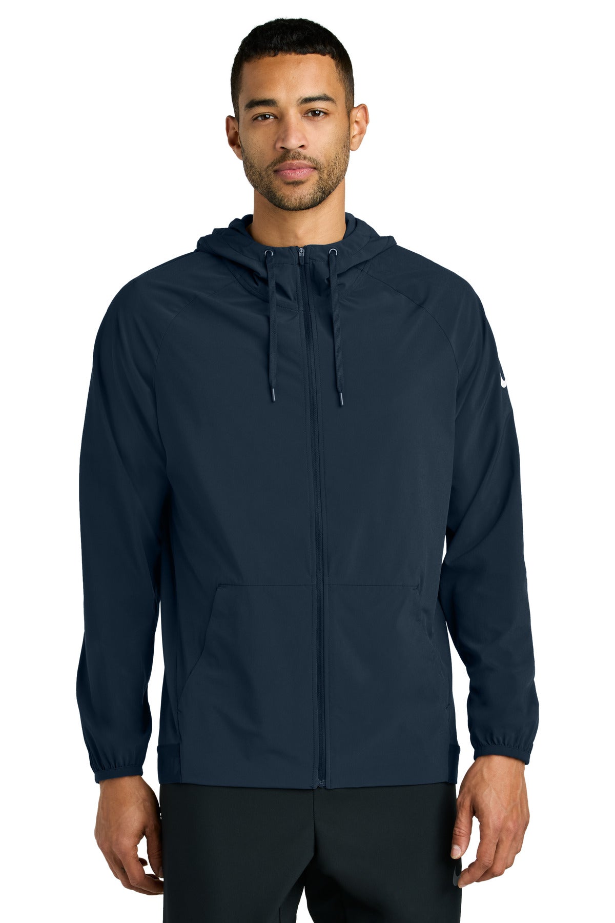 Custom Navy/ Game Royal Pro Hooded Jacket NKFQ4761, personalized by SanCanDo Swag in Argyle, TX