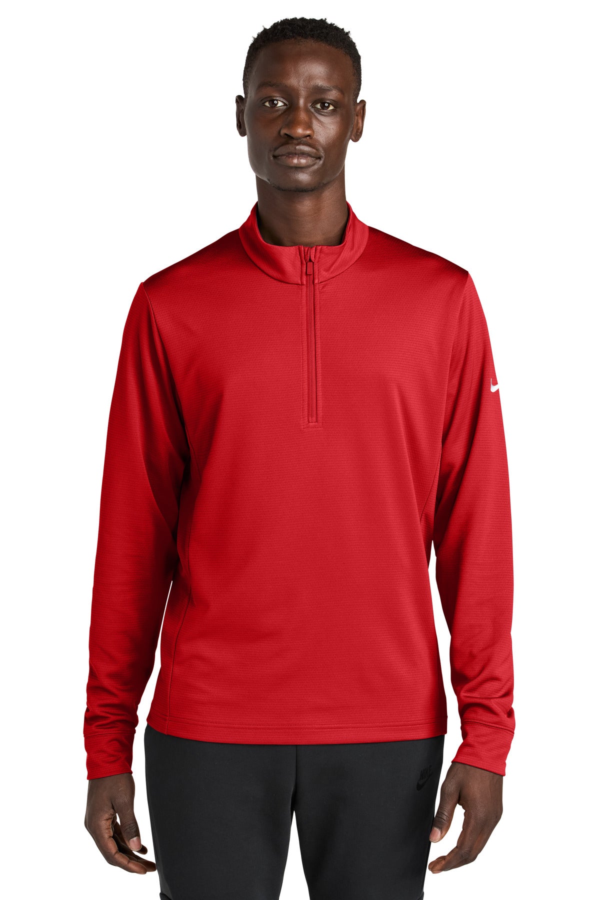 Custom University Red Essential 1/2-Zip Cover-Up NKHM8036, personalized by SanCanDo Swag in Argyle, TX