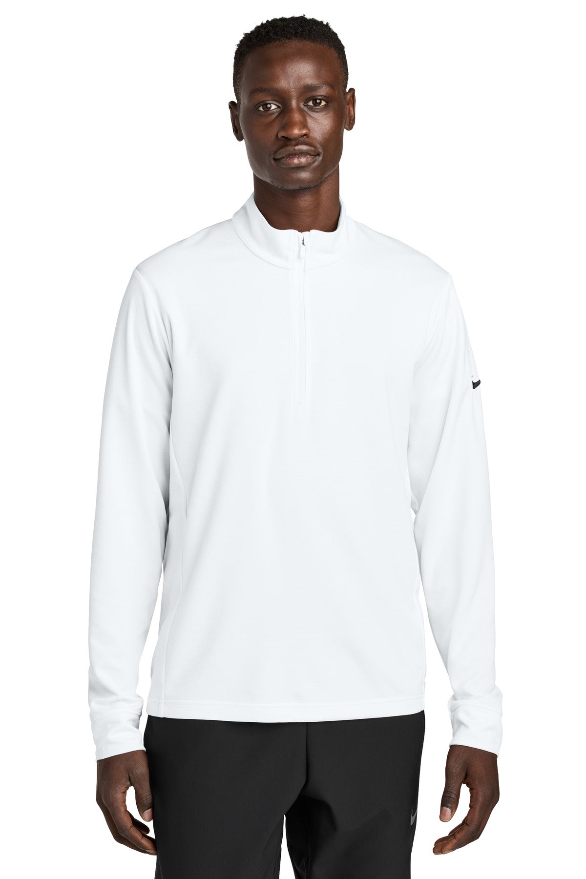 Custom White Essential 1/2-Zip Cover-Up NKHM8036, personalized by SanCanDo Swag in Argyle, TX