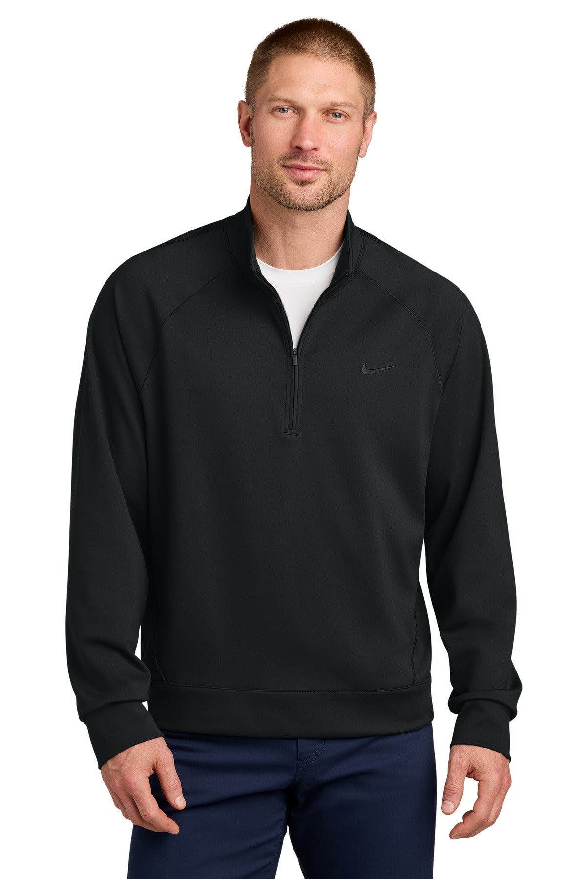 Custom Black Dri-FIT Primary 1/4-Zip NKIO8128, personalized by SanCanDo Swag in Argyle, TX