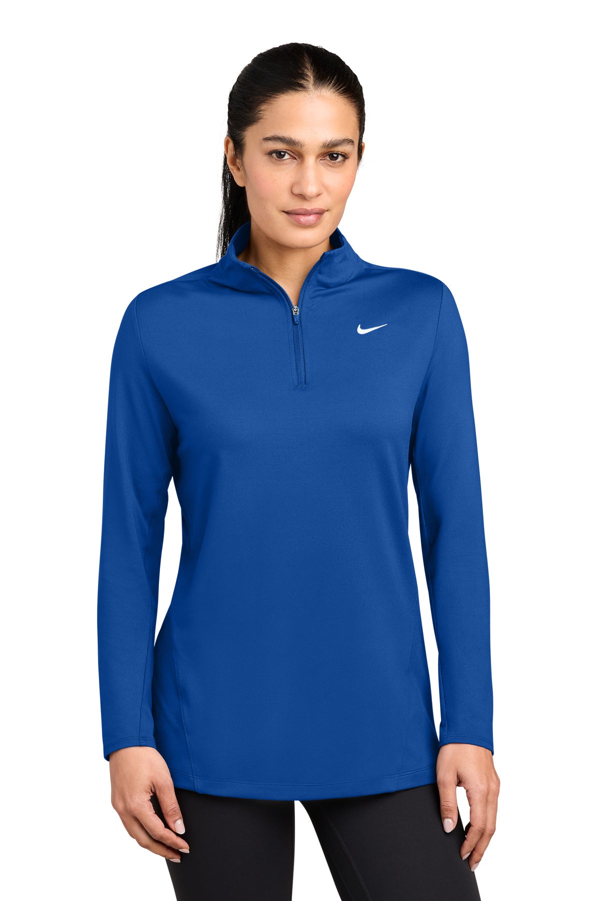 Custom Royal Women's Dri-FIT Stride 1/2-Zip NKIO8141, personalized by SanCanDo Swag in Argyle, TX