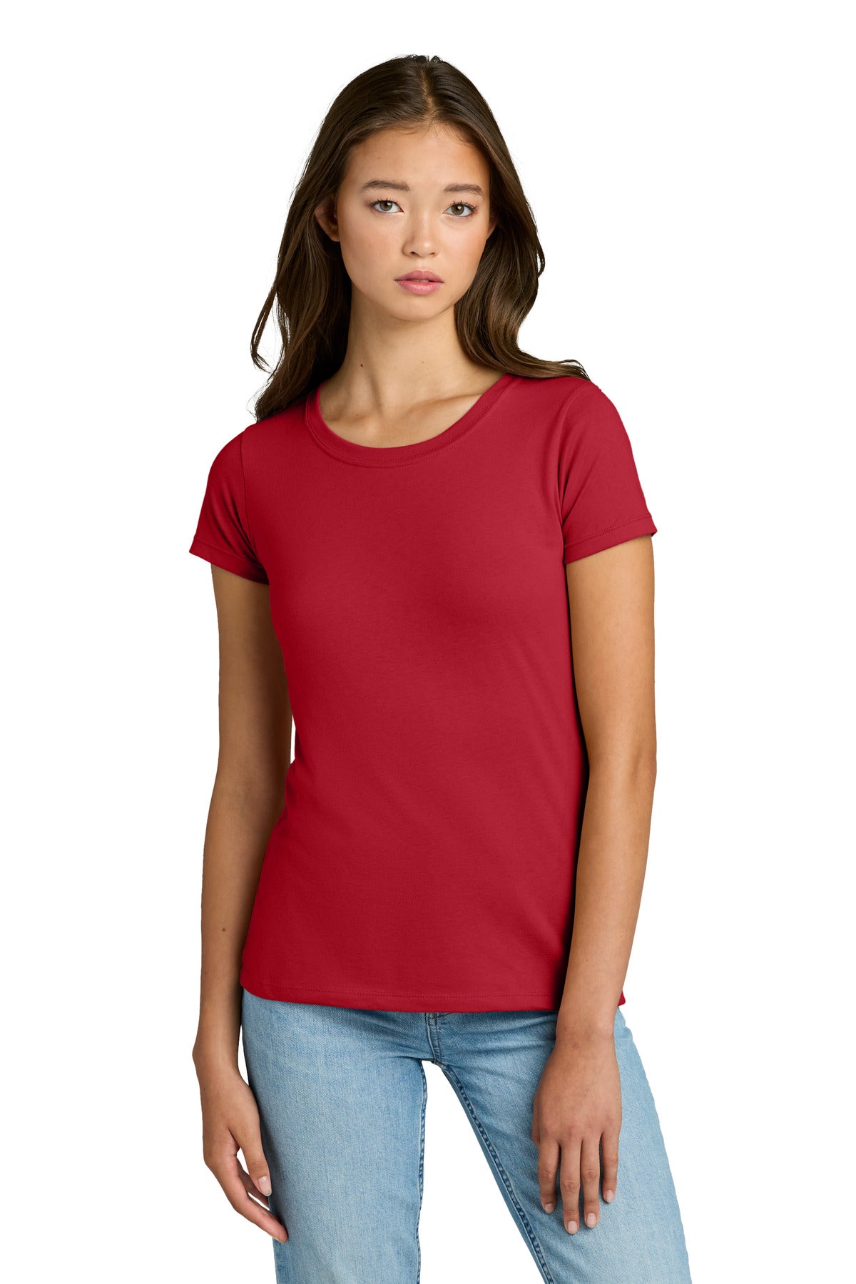 Custom Red Women's Ideal Tee NL1510, personalized by SanCanDo Swag in Argyle, TX