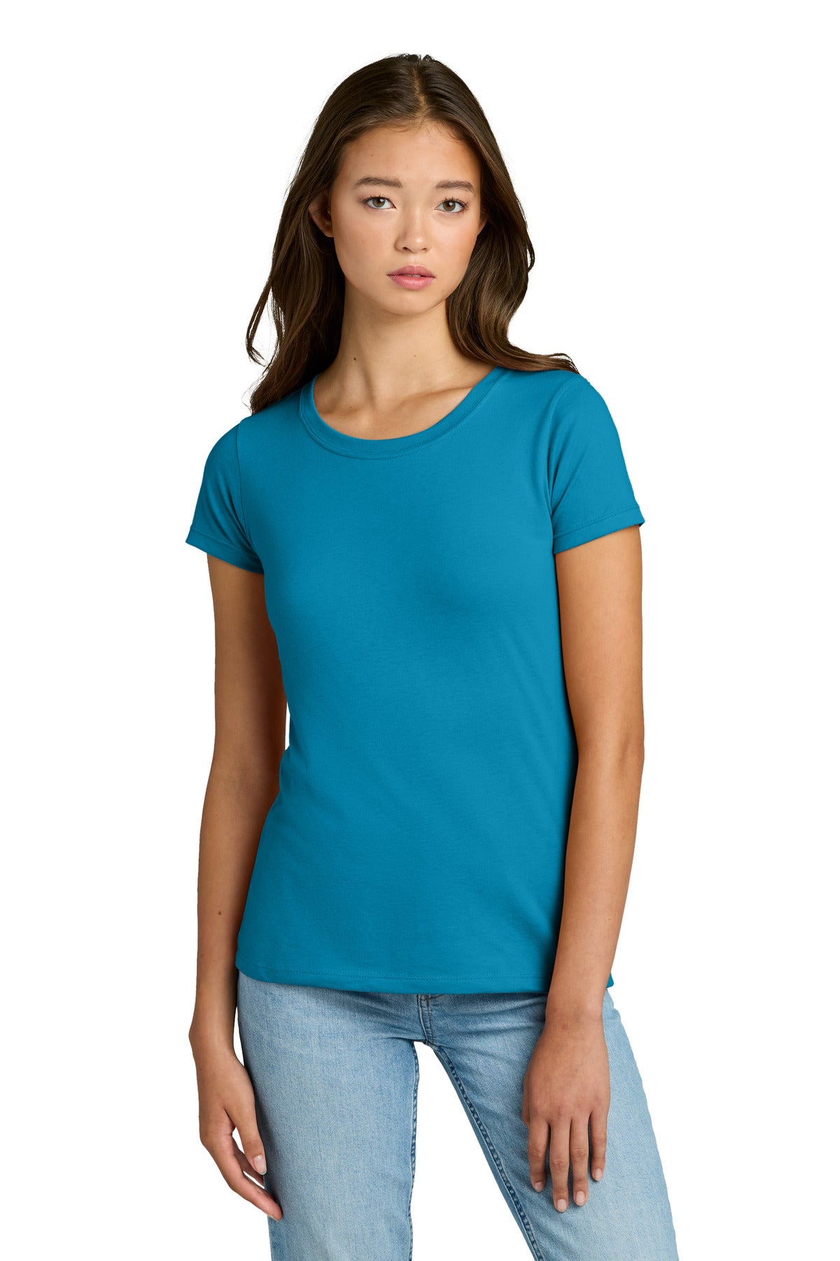 Custom Turquoise Women's Ideal Tee NL1510, personalized by SanCanDo Swag in Argyle, TX