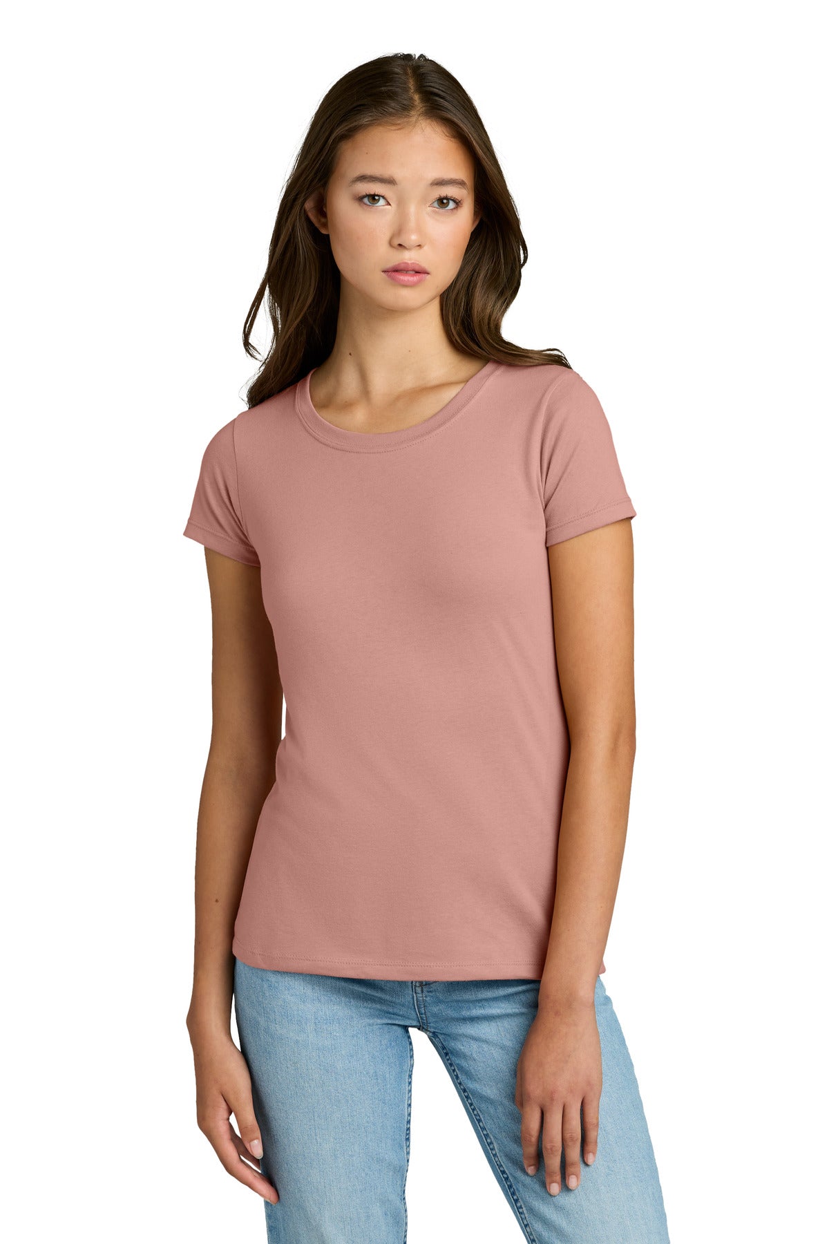 Custom Desert Pink Women's Ideal Tee NL1510, personalized by SanCanDo Swag in Argyle, TX