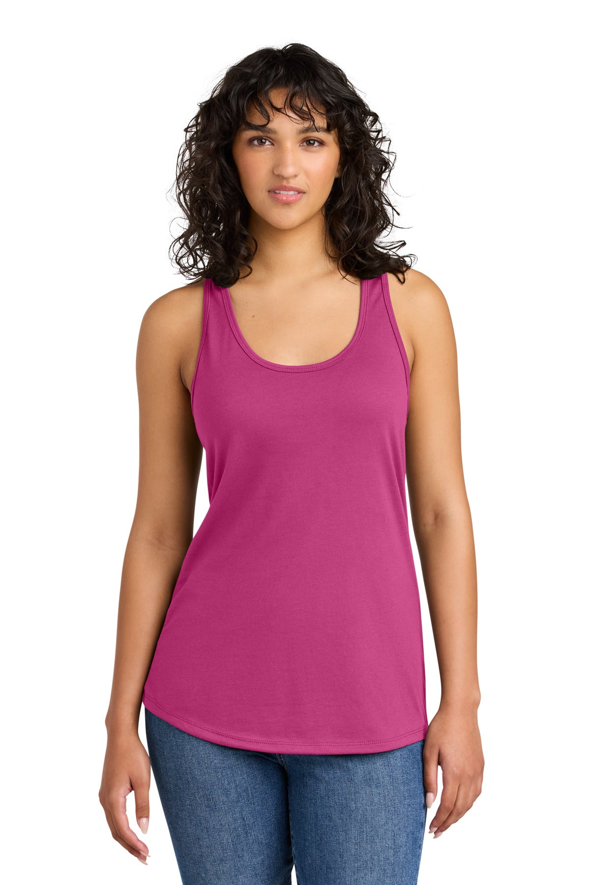 Custom Raspberry Women's Ideal Racerback Tank NL1533, personalized by SanCanDo Swag in Argyle, TX