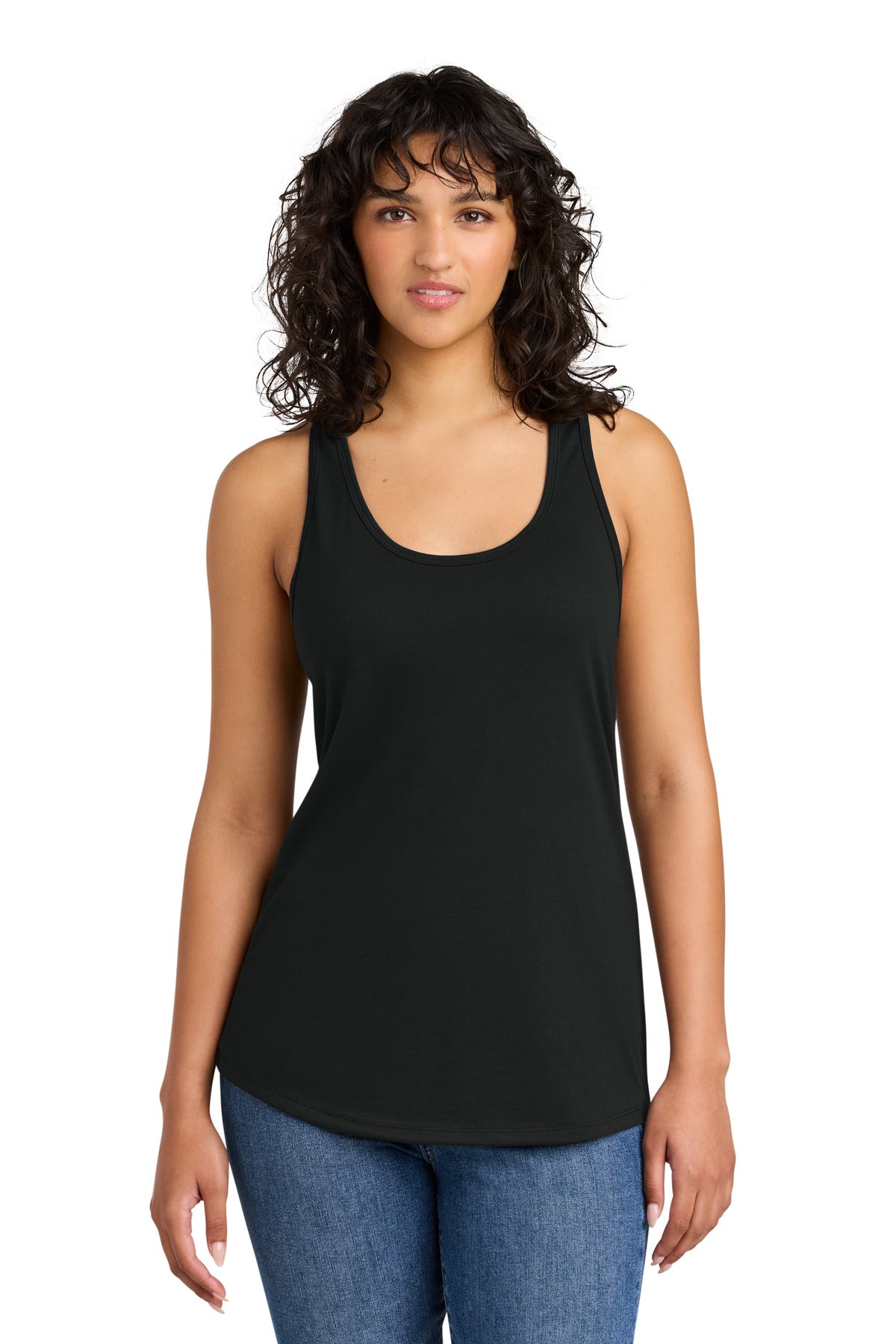 Custom Black Women's Ideal Racerback Tank NL1533, personalized by SanCanDo Swag in Argyle, TX