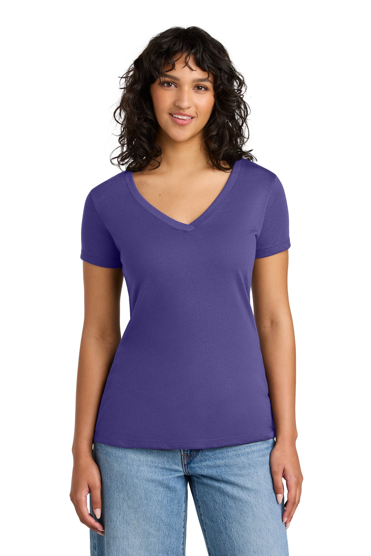 Custom Purple Rush Women's Ideal V-Neck Tee NL1540, personalized by SanCanDo Swag in Argyle, TX