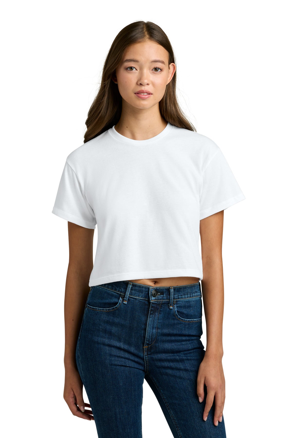 Custom White Women's Ideal Crop Top NL1580, personalized by SanCanDo Swag in Argyle, TX