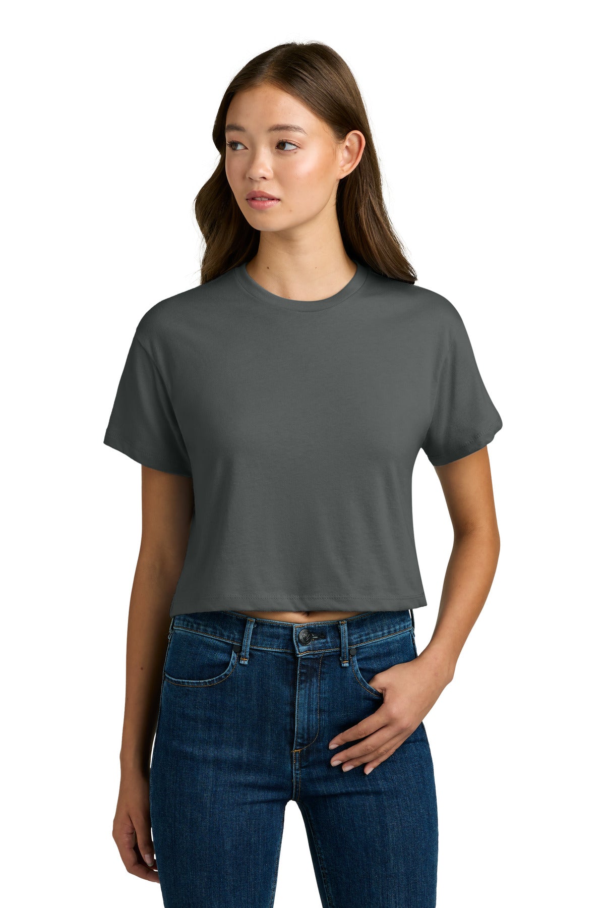 Custom Dark Gray Women's Ideal Crop Top NL1580, personalized by SanCanDo Swag in Argyle, TX