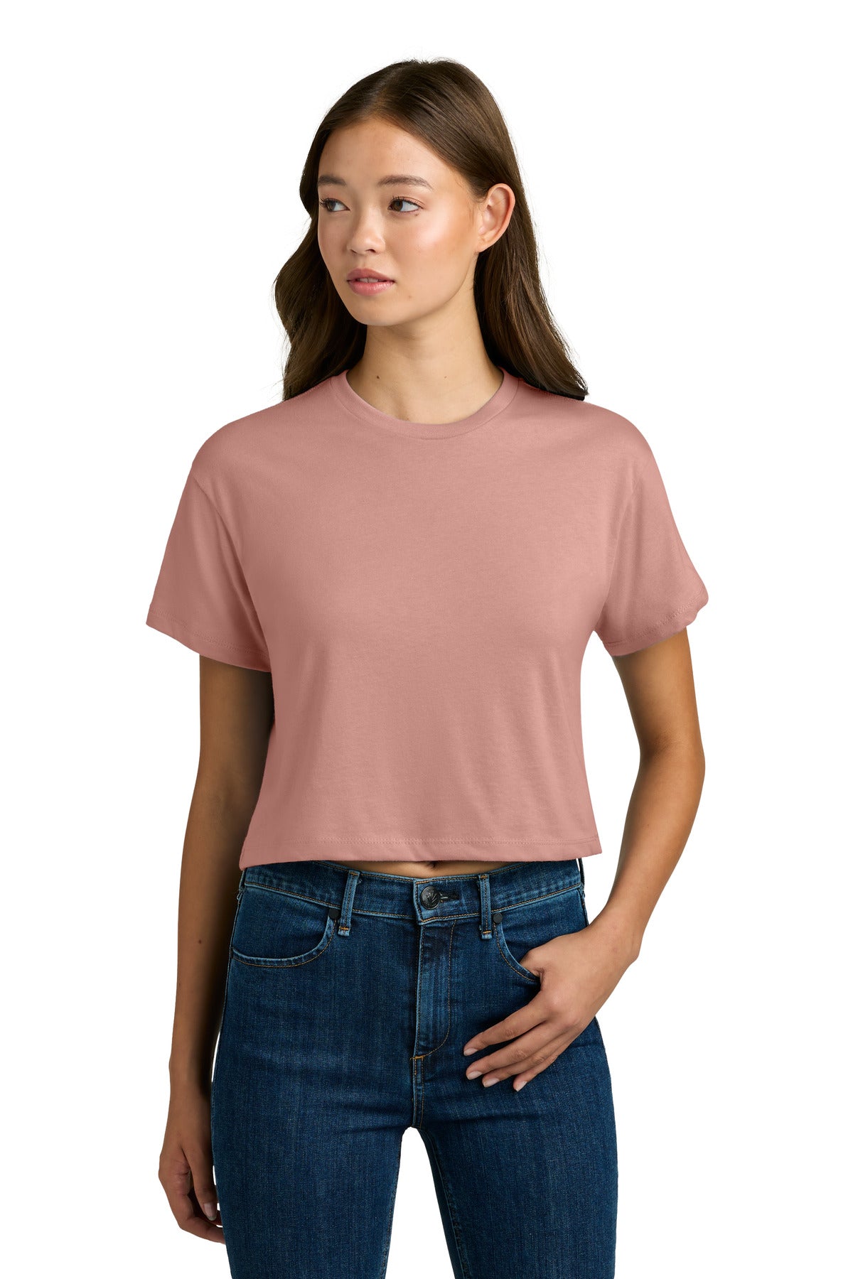 Custom Desert Pink Women's Ideal Crop Top NL1580, personalized by SanCanDo Swag in Argyle, TX