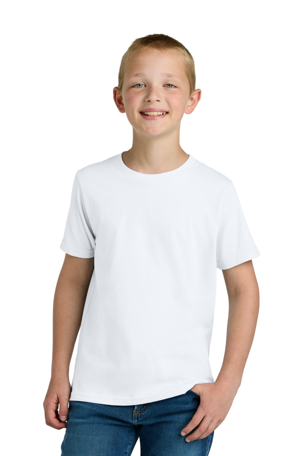 Custom White Youth Cotton Tee NL3310, personalized by SanCanDo Swag in Argyle, TX