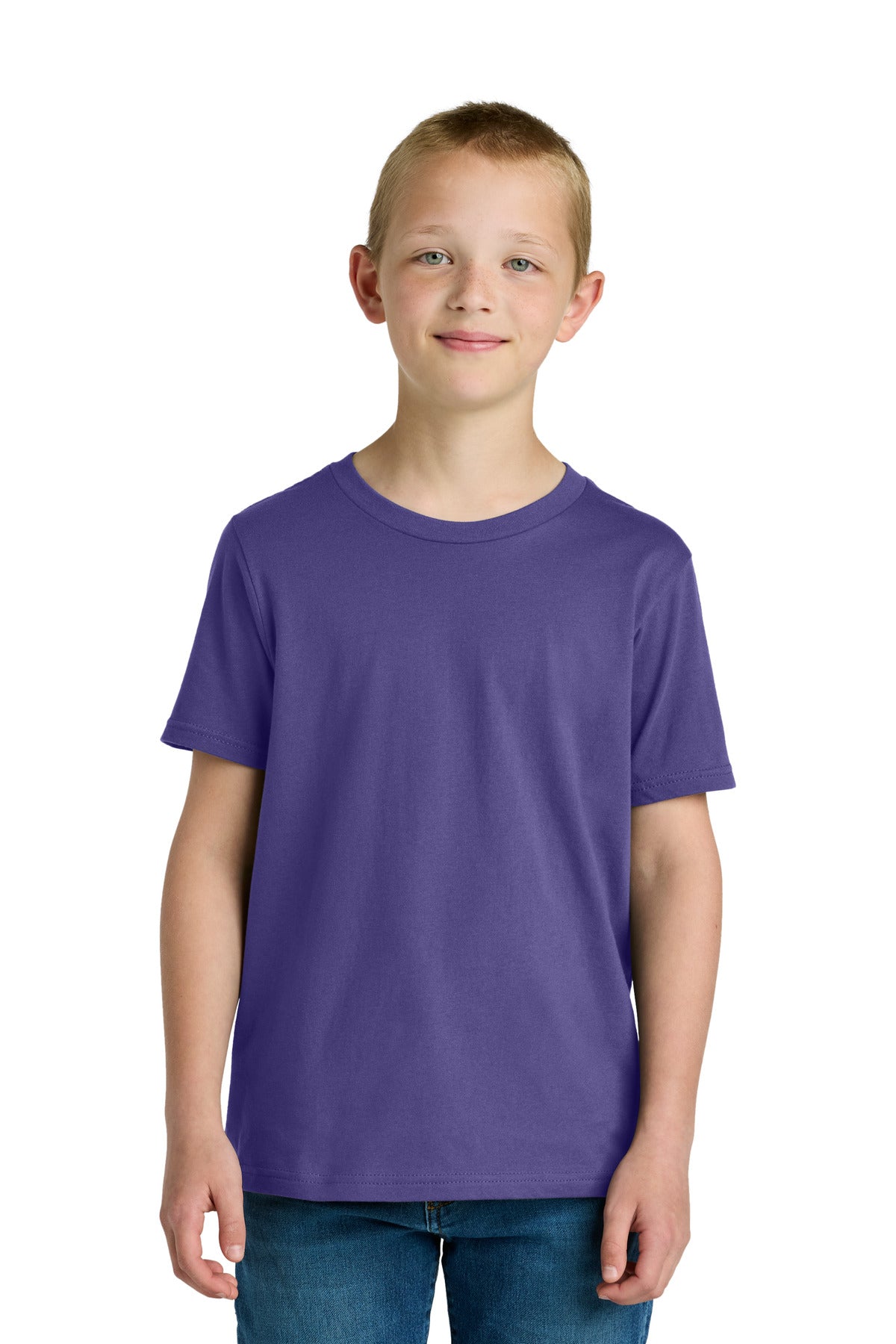 Custom Purple Rush Youth Cotton Tee NL3310, personalized by SanCanDo Swag in Argyle, TX
