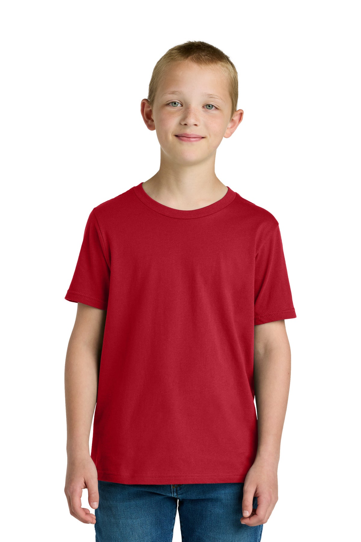 Custom Red Youth Cotton Tee NL3310, personalized by SanCanDo Swag in Argyle, TX