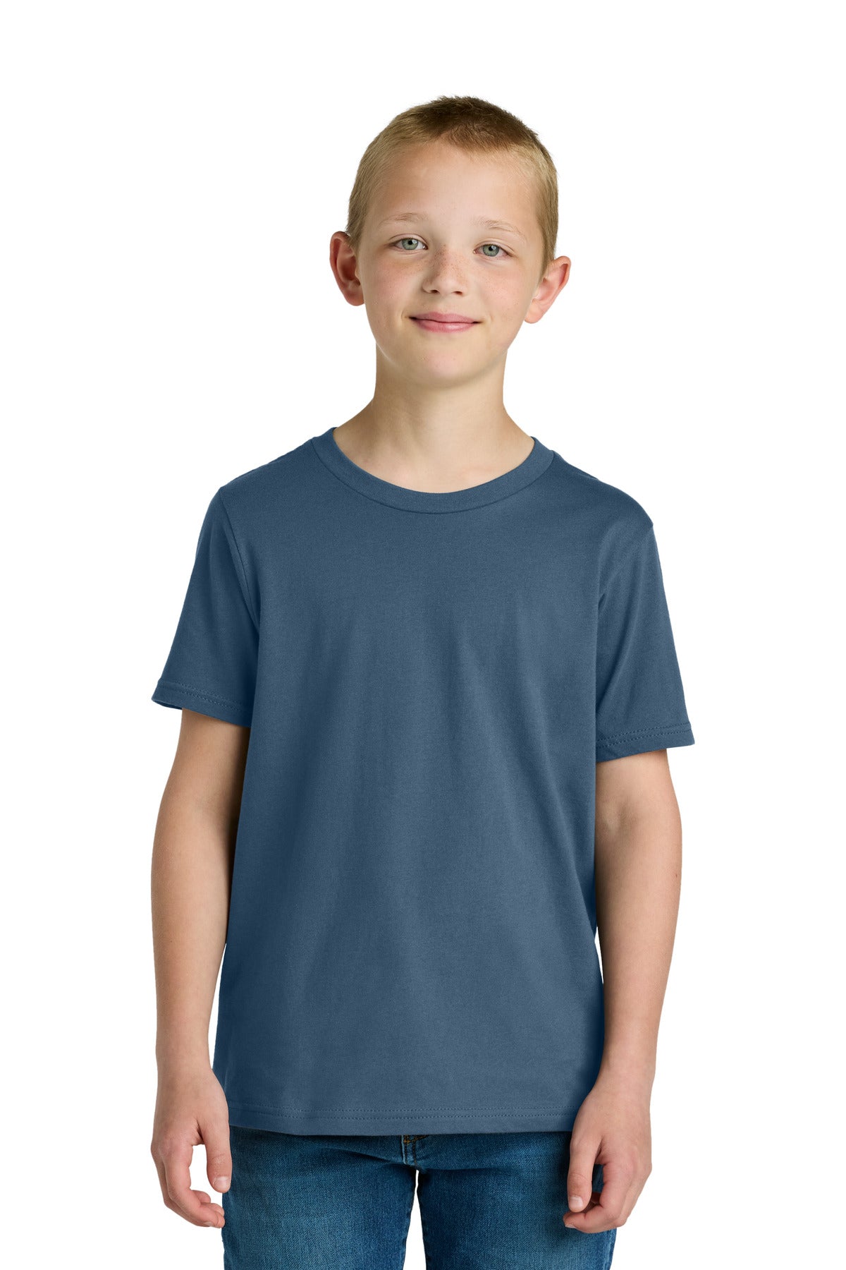 Custom Blue Jean Youth Cotton Tee NL3310, personalized by SanCanDo Swag in Argyle, TX