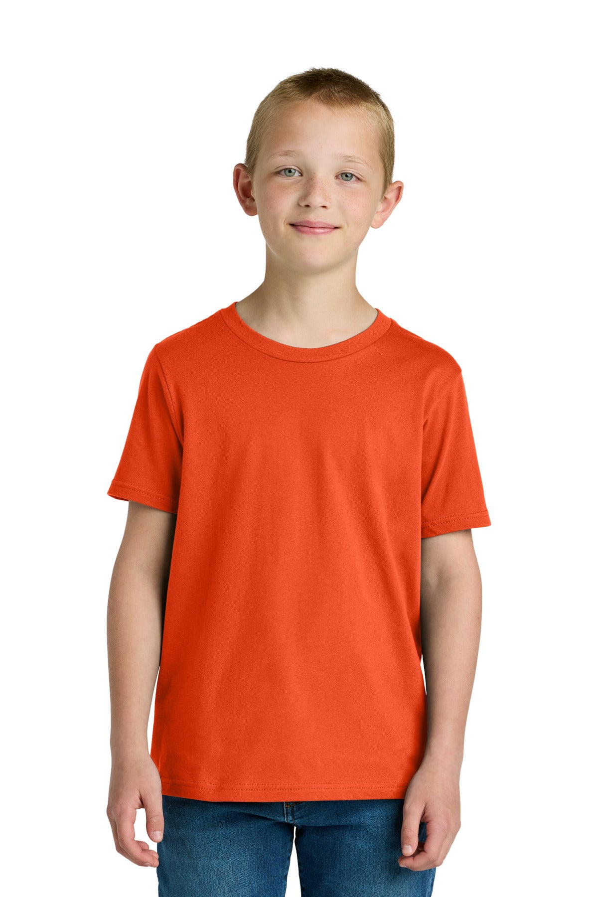 Custom Classic Orange Youth Cotton Tee NL3310, personalized by SanCanDo Swag in Argyle, TX