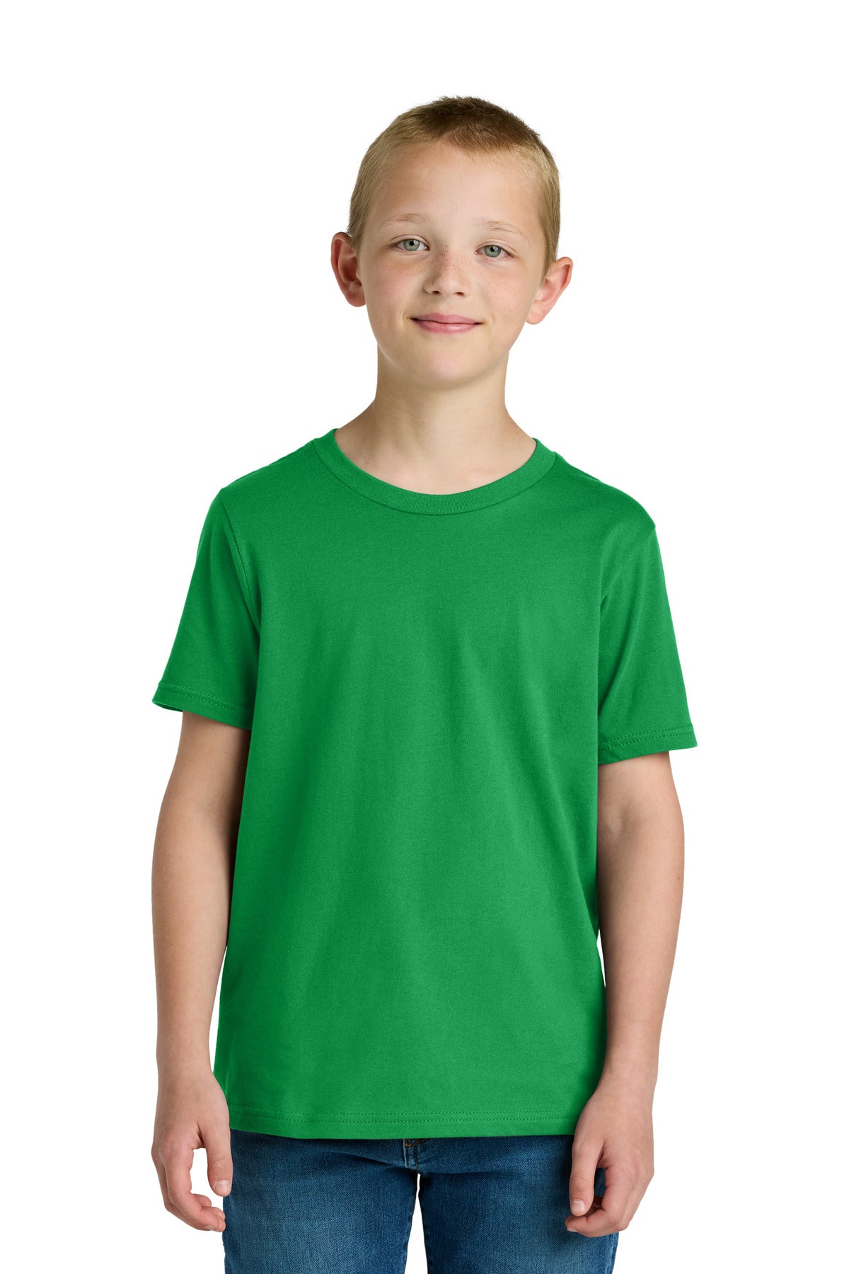 Custom Kelly Green Youth Cotton Tee NL3310, personalized by SanCanDo Swag in Argyle, TX