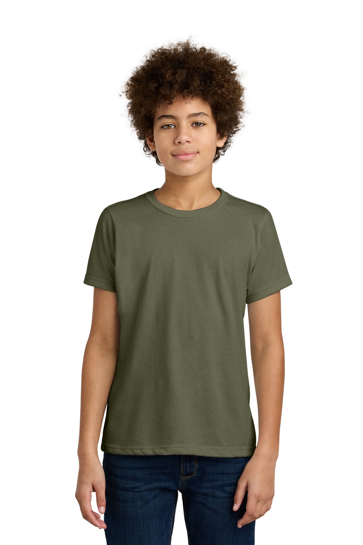 Custom Military Green Youth CVC Tee NL3312, personalized by SanCanDo Swag in Argyle, TX
