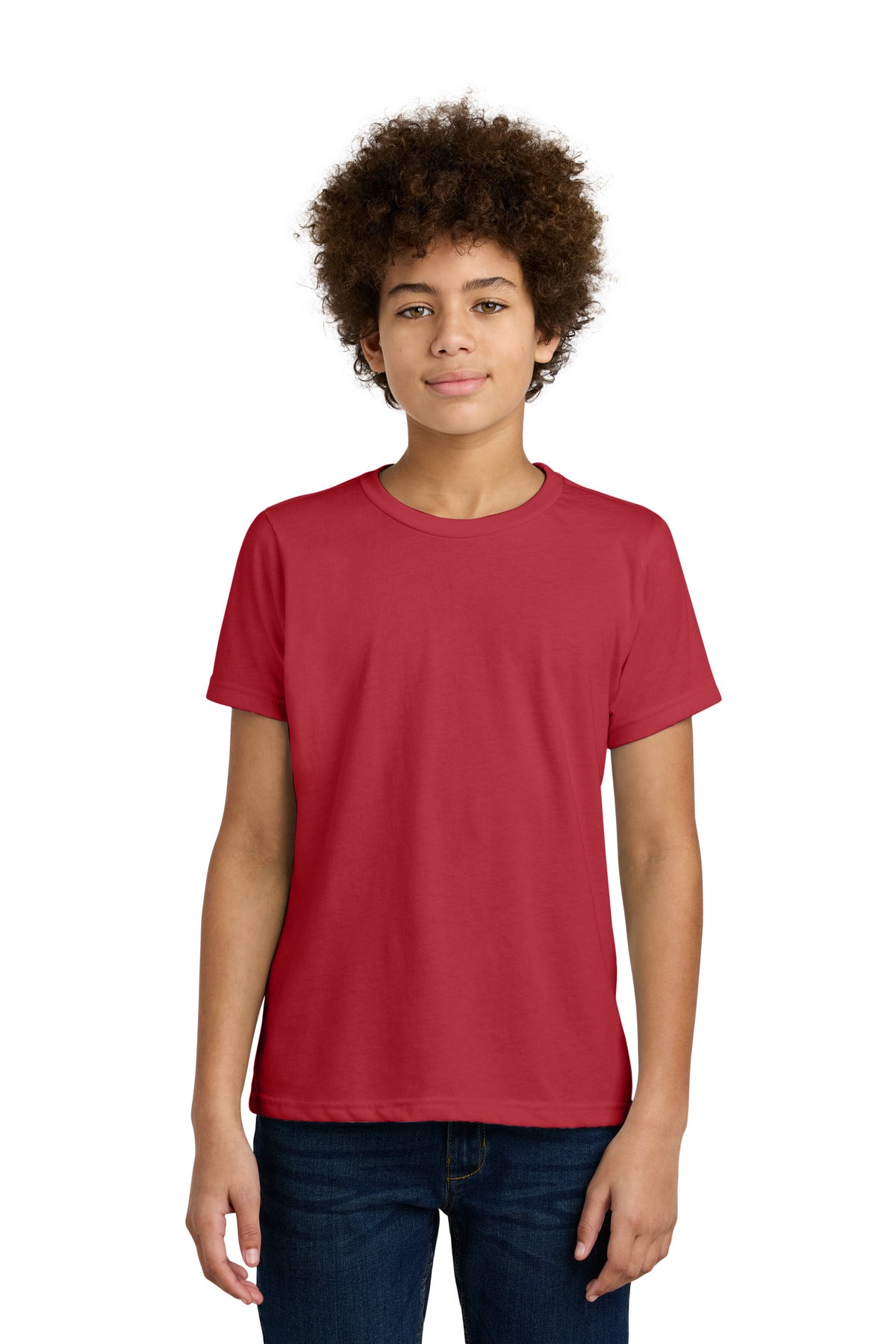 Custom Red Youth CVC Tee NL3312, personalized by SanCanDo Swag in Argyle, TX