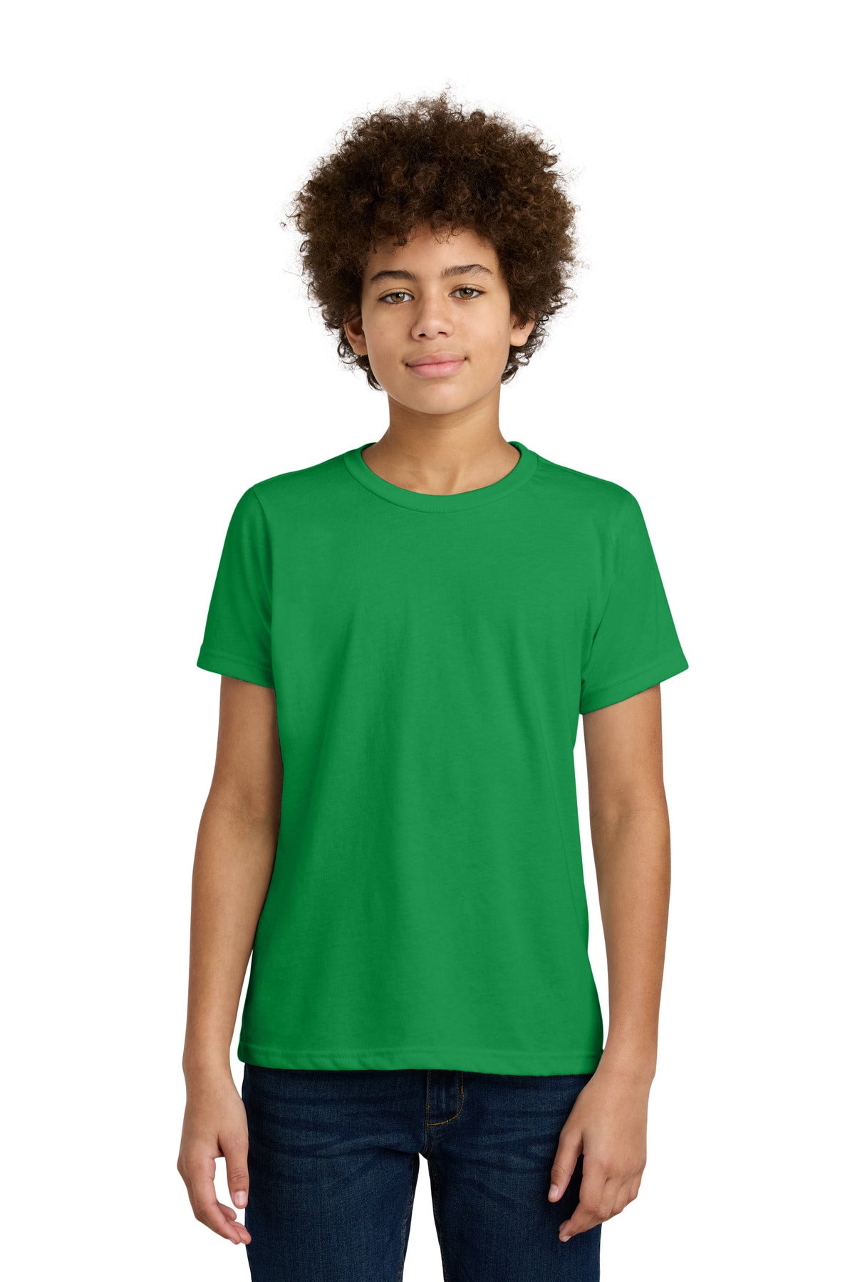 Custom Kelly Green Youth CVC Tee NL3312, personalized by SanCanDo Swag in Argyle, TX