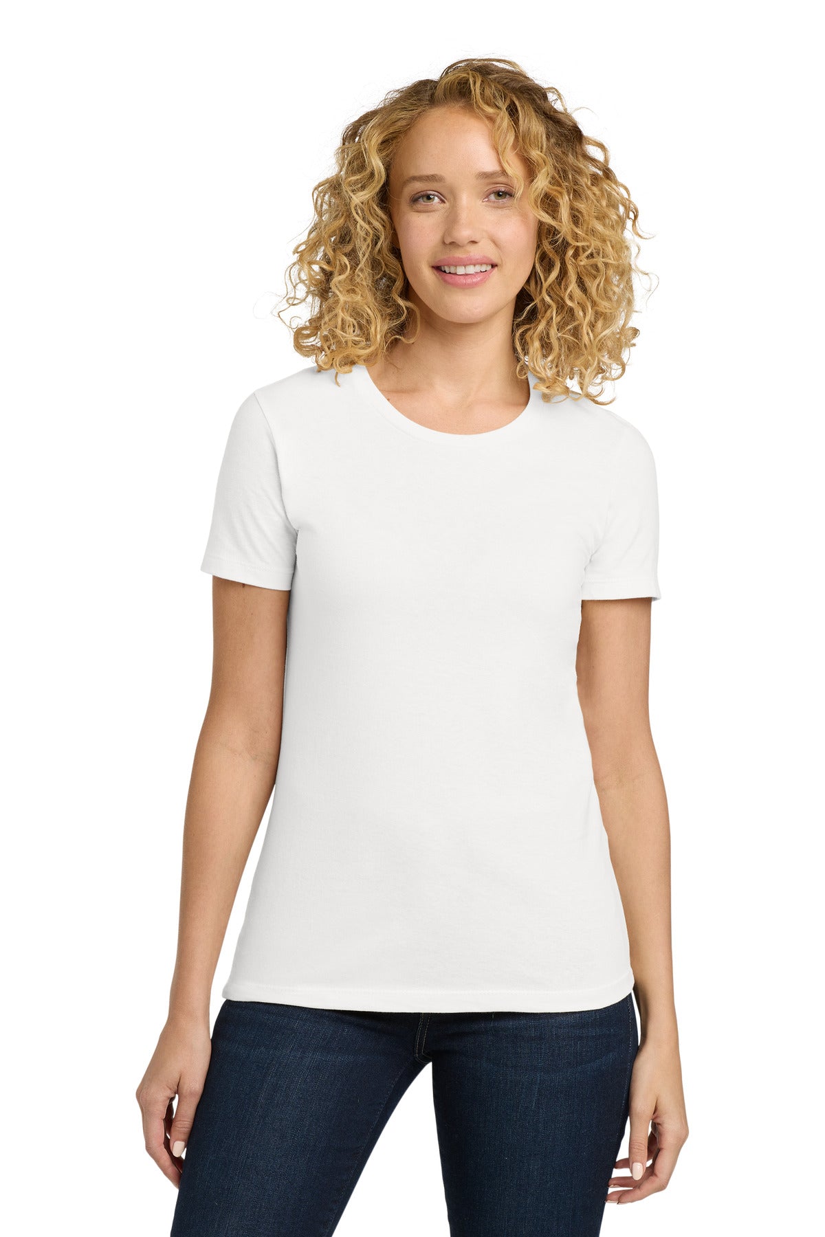 Custom White Women's Cotton Tee NL3900, personalized by SanCanDo Swag in Argyle, TX