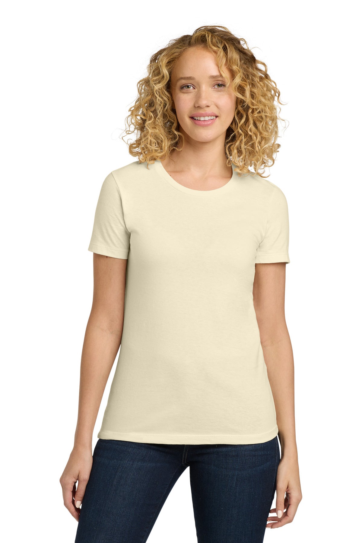 Custom Natural Women's Cotton Tee NL3900, personalized by SanCanDo Swag in Argyle, TX