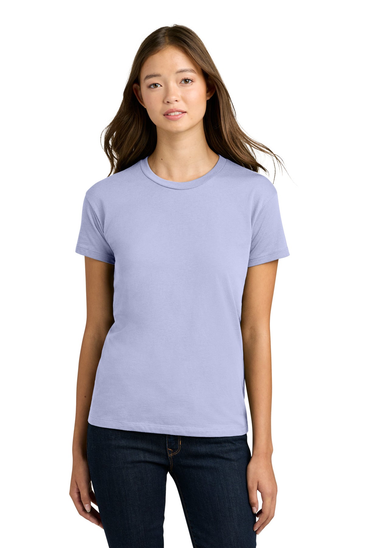 Custom Lavender Women's Cotton Relaxed Tee NL3910, personalized by SanCanDo Swag in Argyle, TX