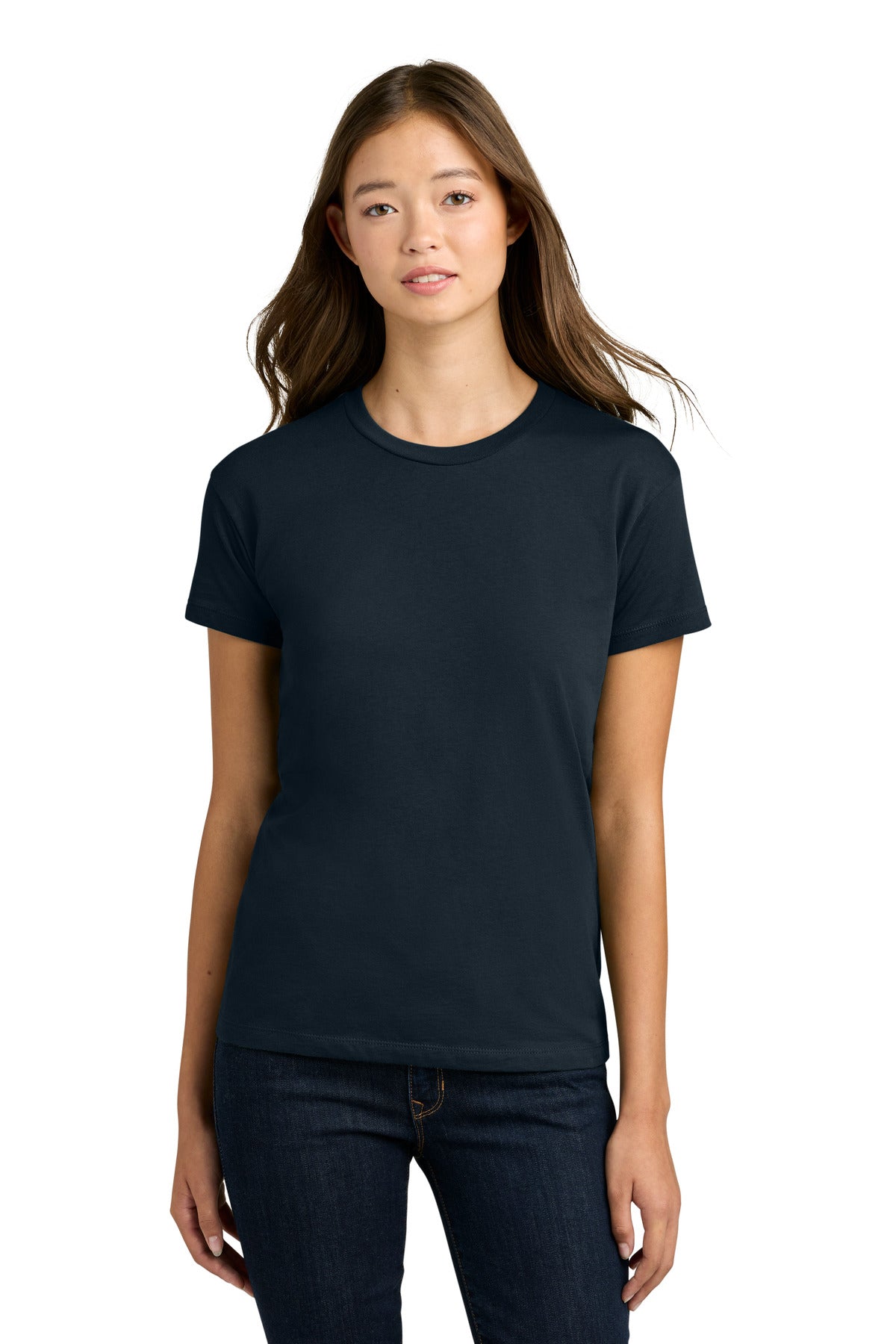 Custom Midnight Navy Women's Cotton Relaxed Tee NL3910, personalized by SanCanDo Swag in Argyle, TX