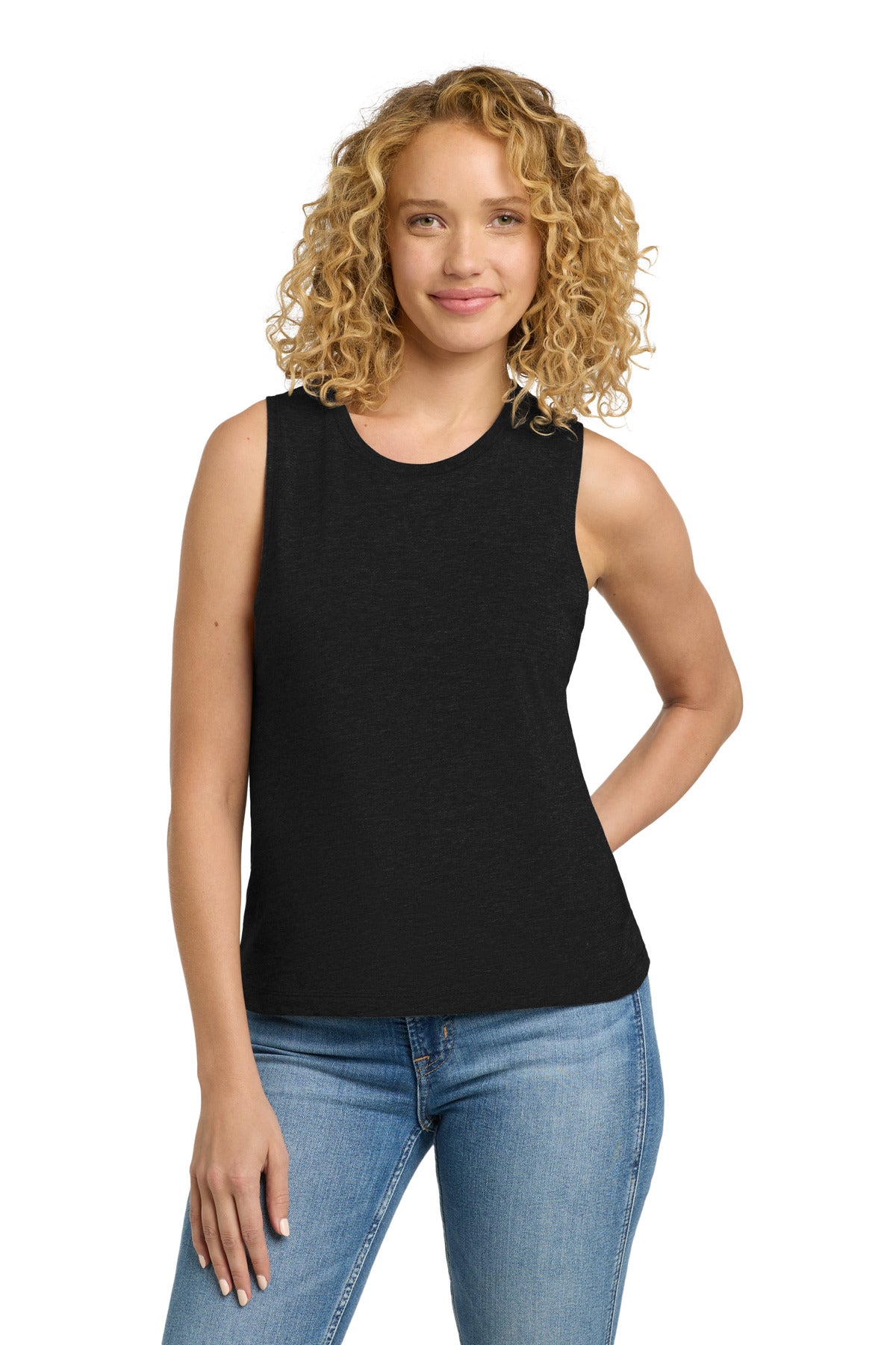 Custom Black Women's Festival Muscle Tank NL5013, personalized by SanCanDo Swag in Argyle, TX