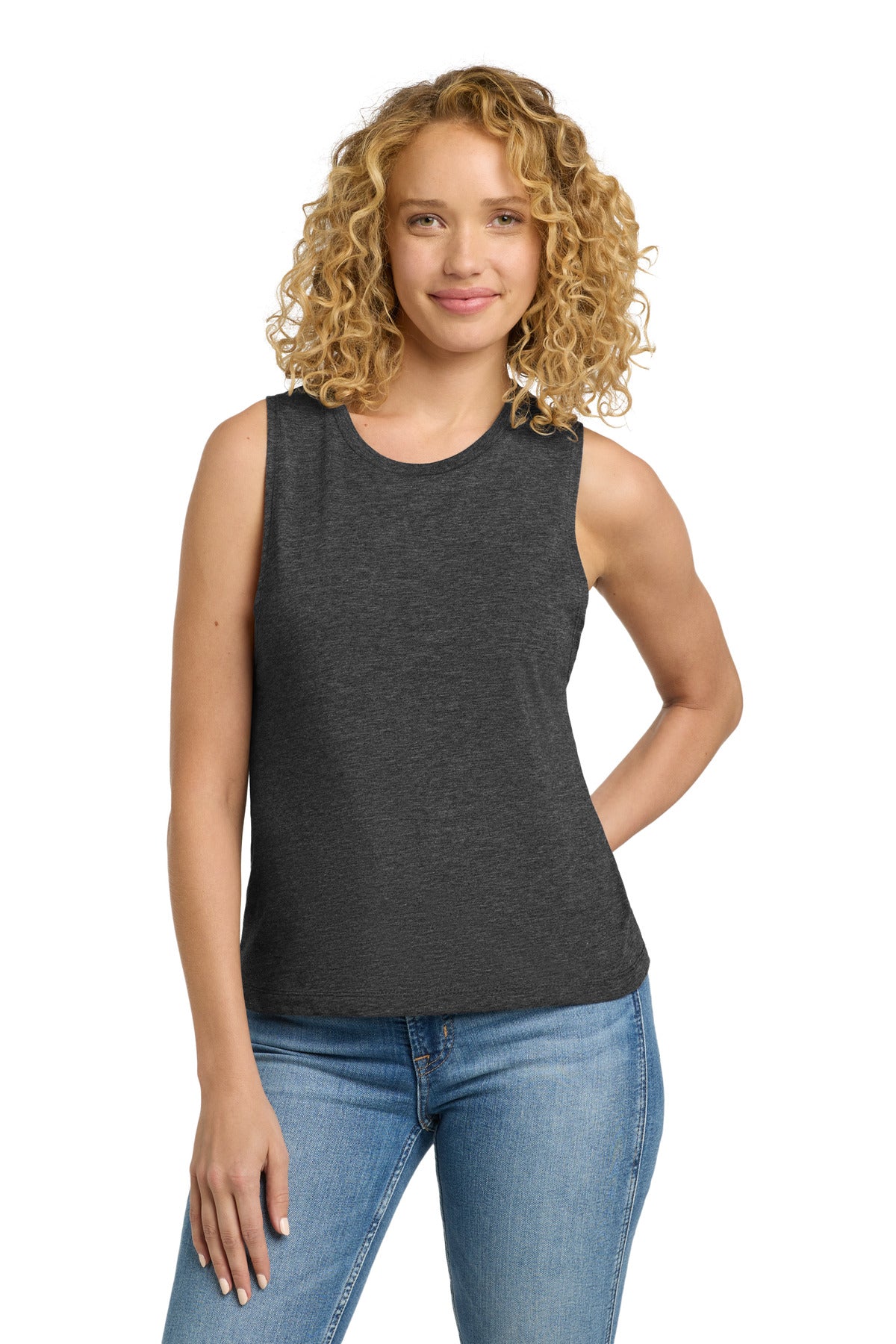 Custom Charcoal Women's Festival Muscle Tank NL5013, personalized by SanCanDo Swag in Argyle, TX