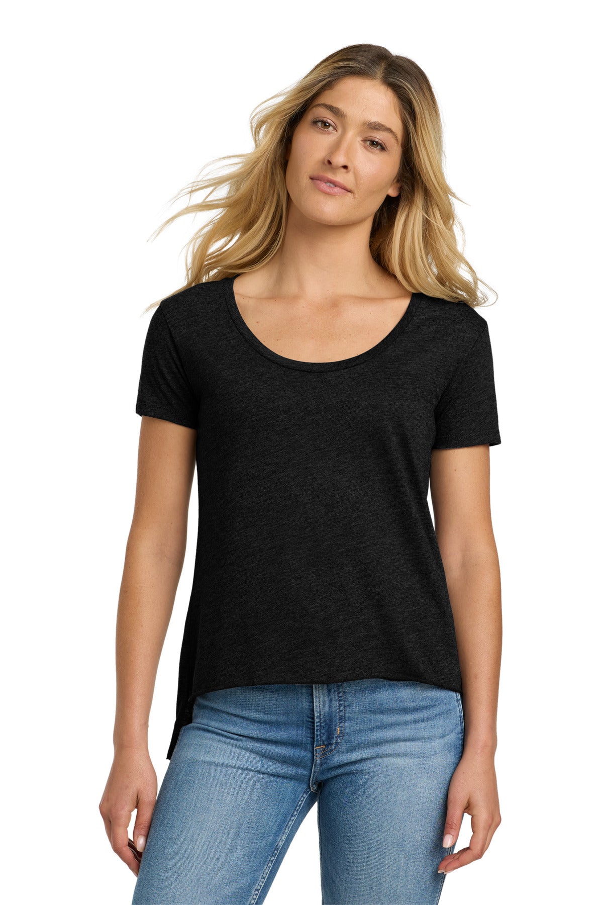Custom Black Women's Festival Scoop Neck Tee NL5030, personalized by SanCanDo Swag in Argyle, TX