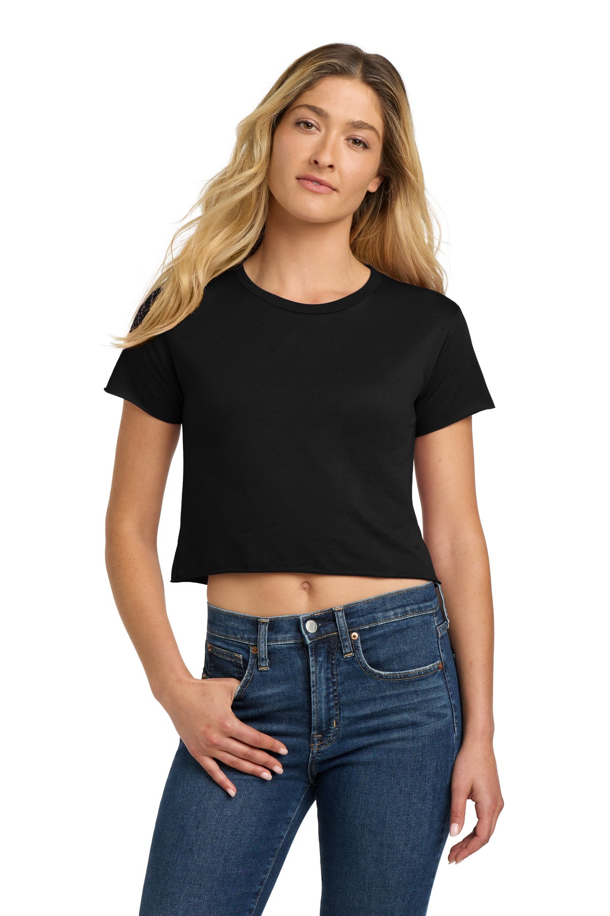 Custom Black Women's Festival Cali Crop Tee NL5080, personalized by SanCanDo Swag in Argyle, TX