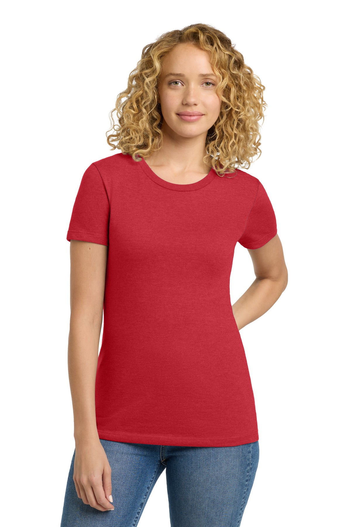 Custom Red Women's CVC Tee NL6610, personalized by SanCanDo Swag in Argyle, TX