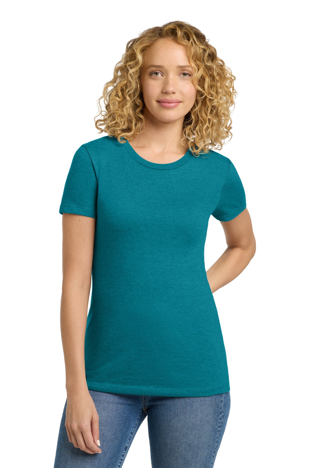 Custom Teal Women's CVC Tee NL6610, personalized by SanCanDo Swag in Argyle, TX