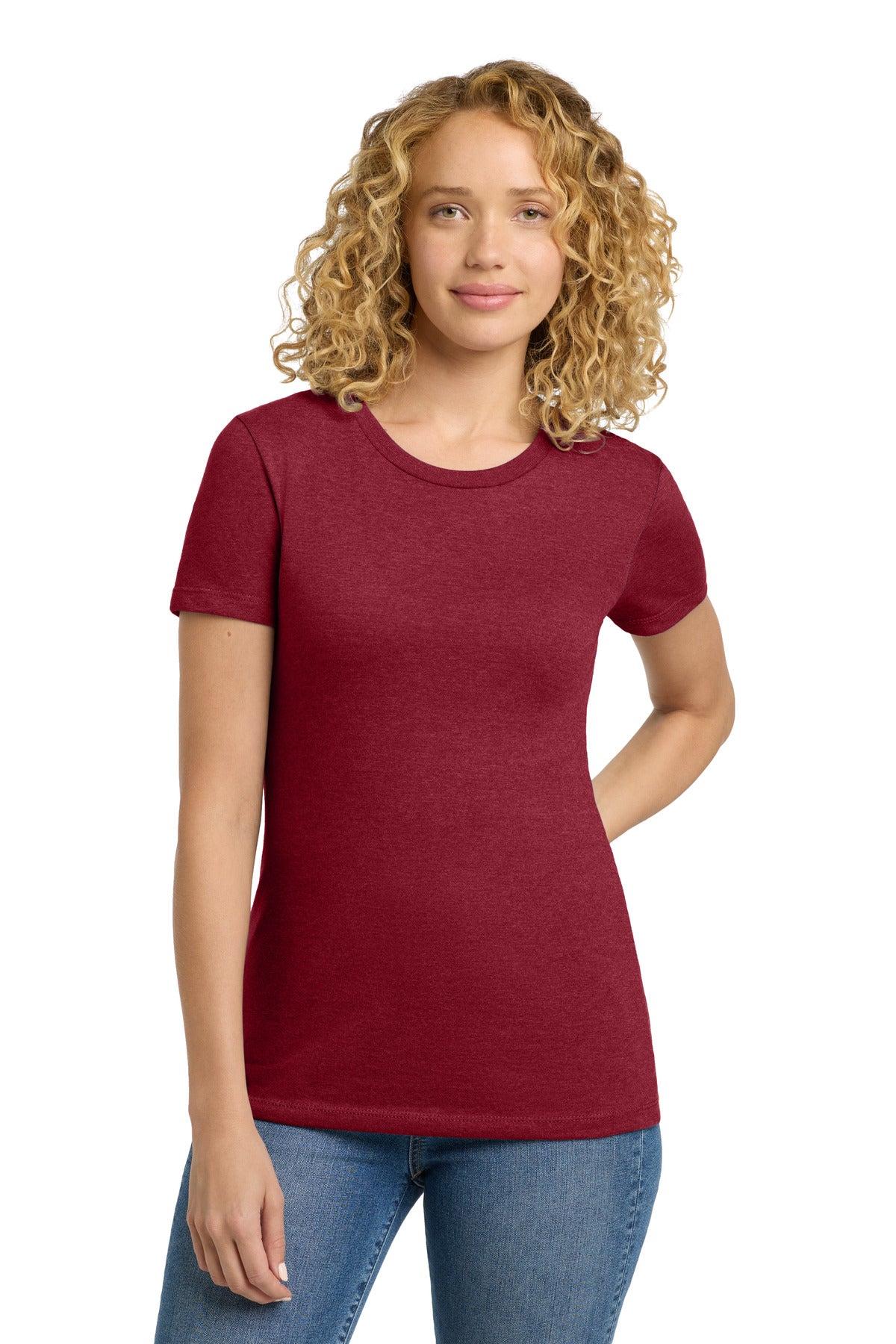 Custom Cardinal Women's CVC Tee NL6610, personalized by SanCanDo Swag in Argyle, TX