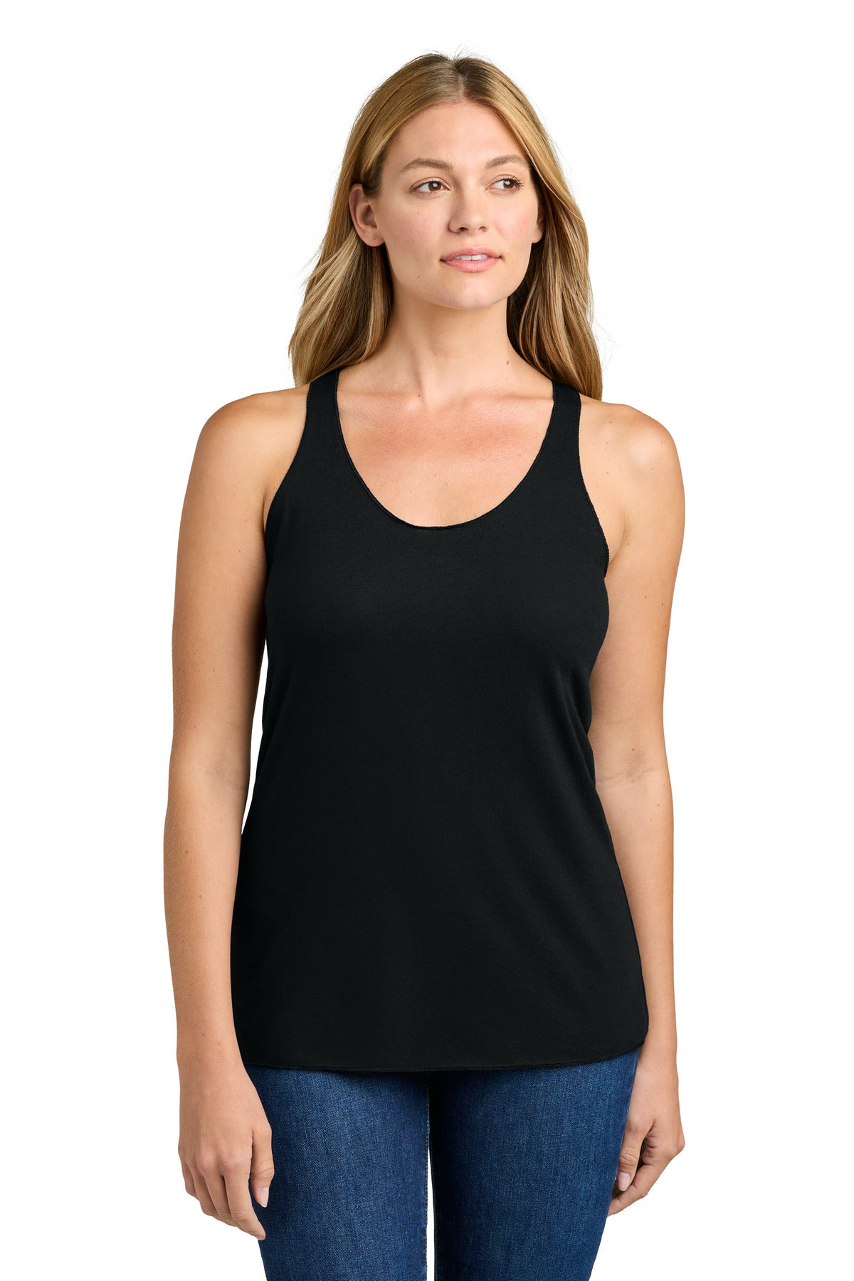 Custom Black Women's Tri-Blend Racerback Tank NL6733, personalized by SanCanDo Swag in Argyle, TX