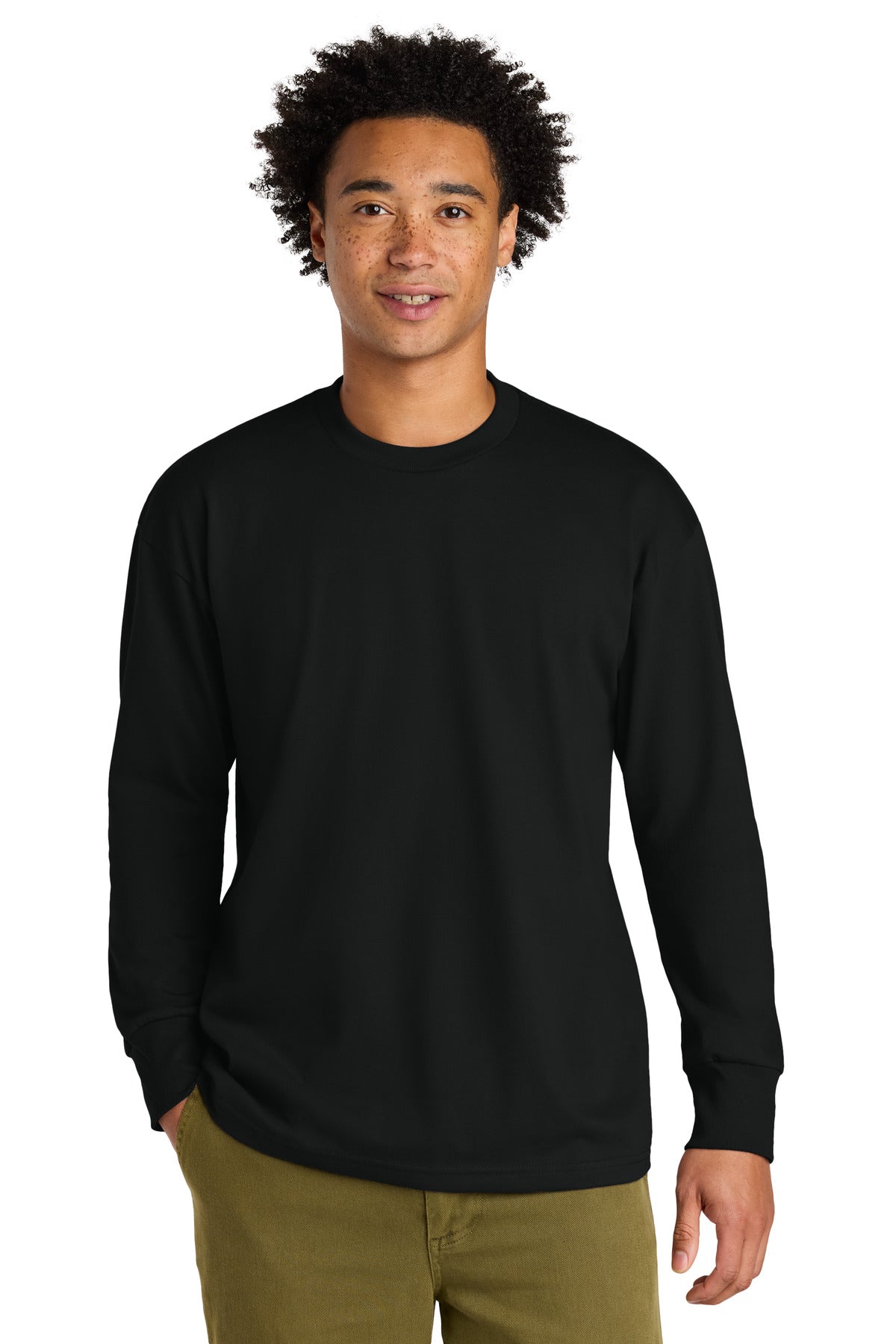 Custom Black Heavyweight Long Sleeve Tee NL7211, personalized by SanCanDo Swag in Argyle, TX