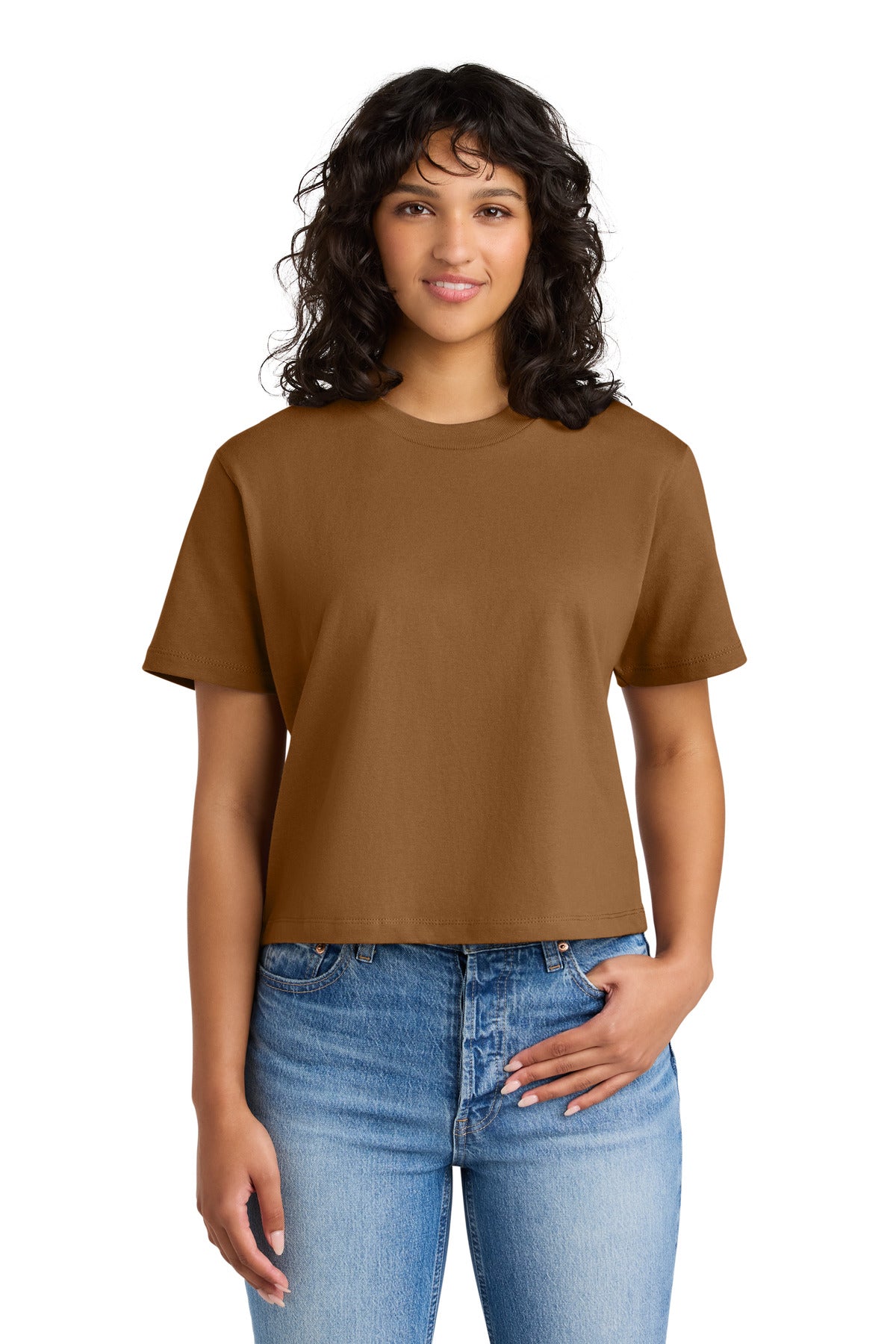 Custom Clay Women's Heavyweight Boxy Tee NL7610, personalized by SanCanDo Swag in Argyle, TX