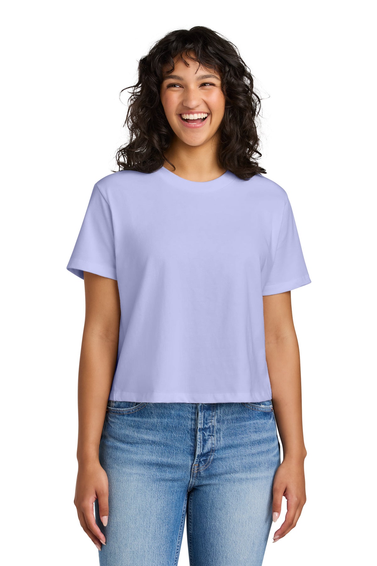 Custom Lavender Women's Heavyweight Boxy Tee NL7610, personalized by SanCanDo Swag in Argyle, TX