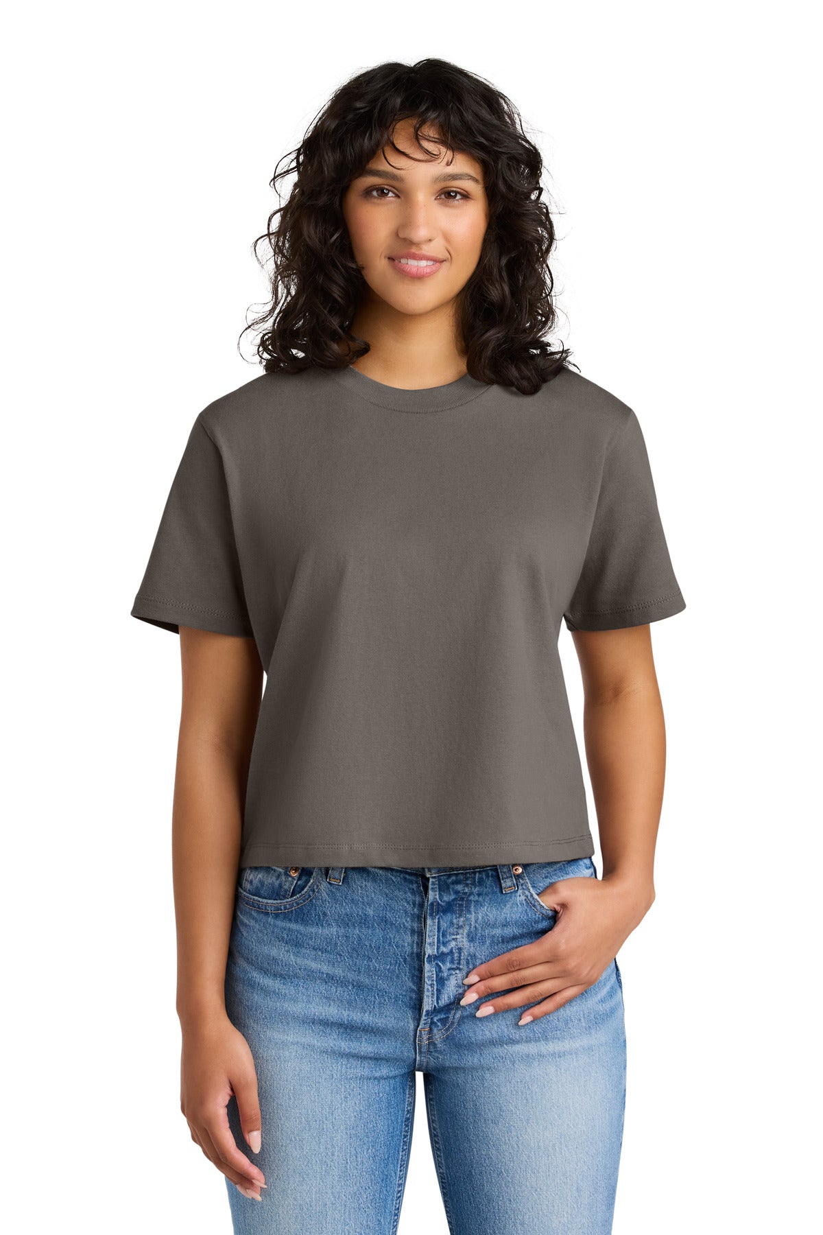 Custom Shiitake Women's Heavyweight Boxy Tee NL7610, personalized by SanCanDo Swag in Argyle, TX